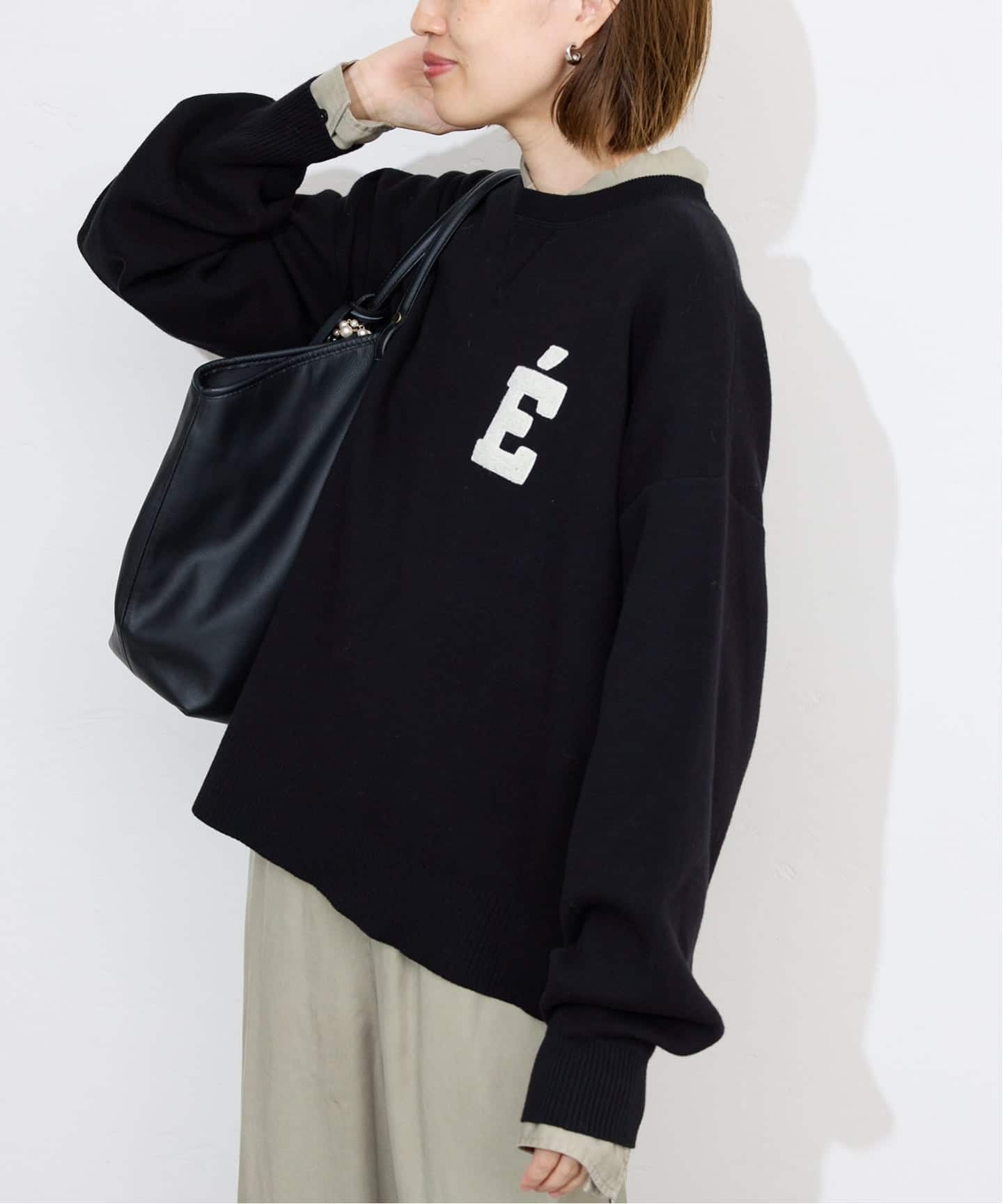 新品SLOBE IENA サガラ刺繍スウェットライクニット 一部WEB限定カラーあり/追加3》サガラ刺繍スウェットライク