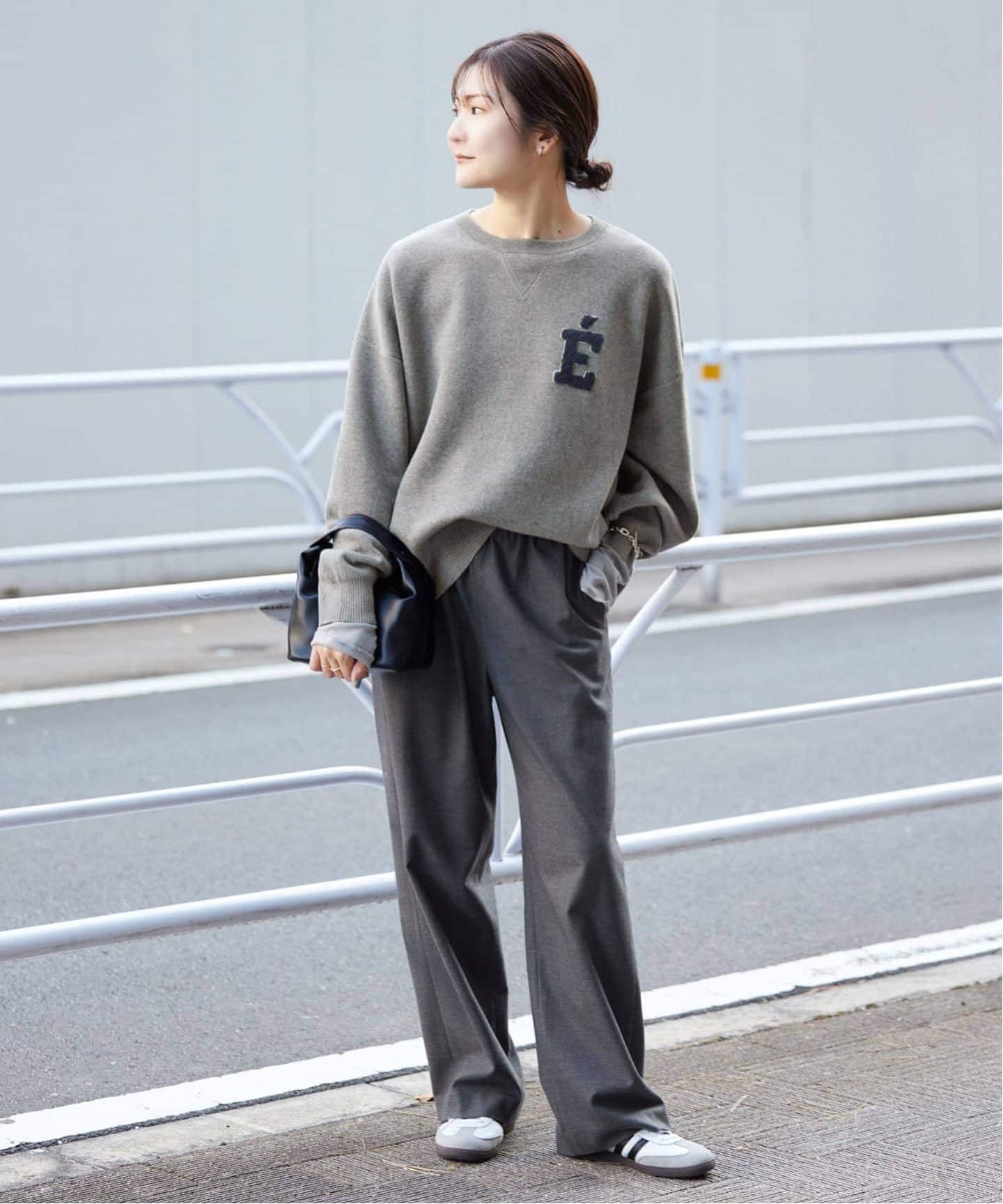 WEB限定カラー有り/追加3予約》サガラ刺繍スウェットライクニット