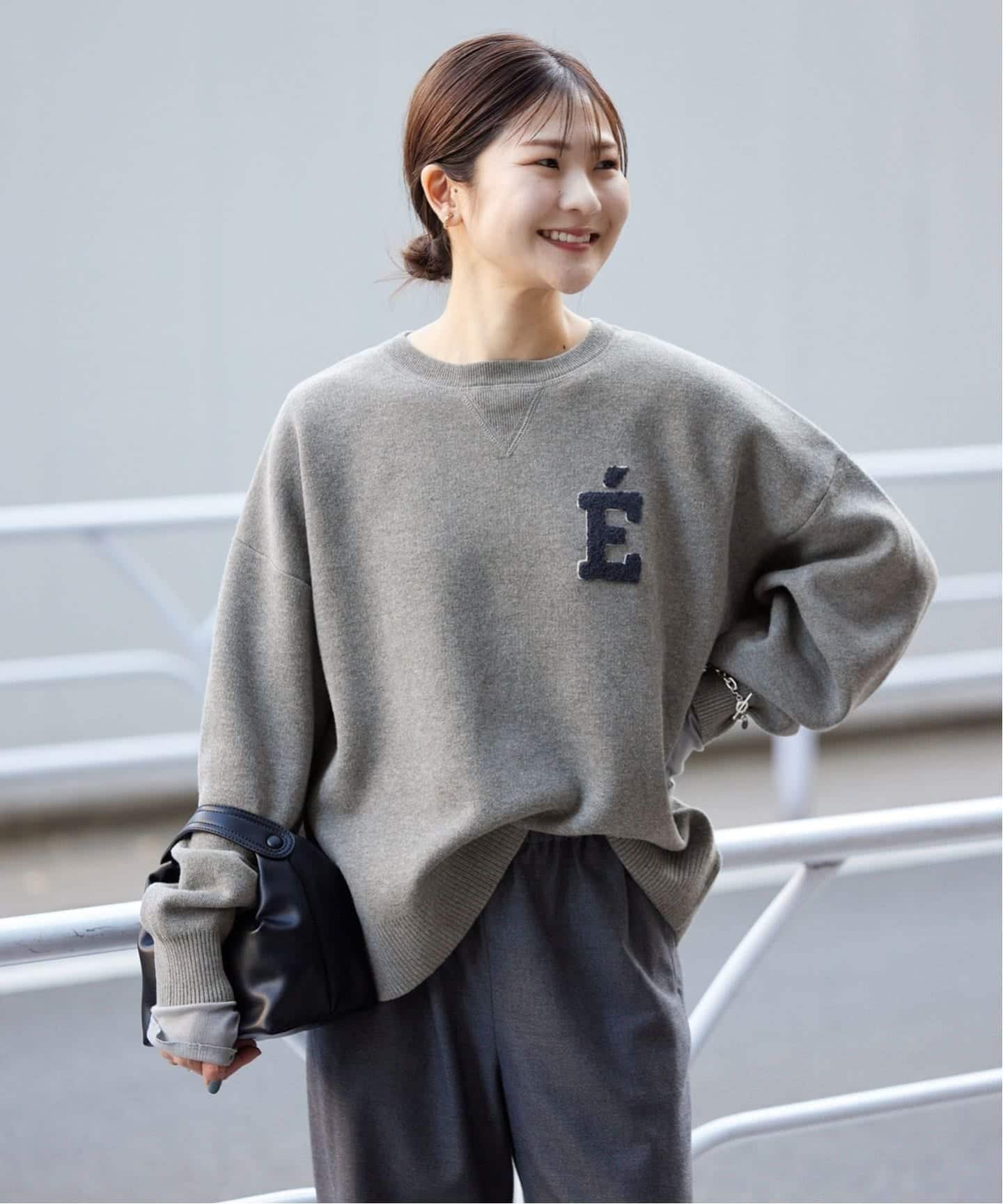 【SLOBE IENA】サガラ刺繍スウェットライクニット WEB限定カラー有り/追加3予約》サガラ刺繍スウェットライクニット