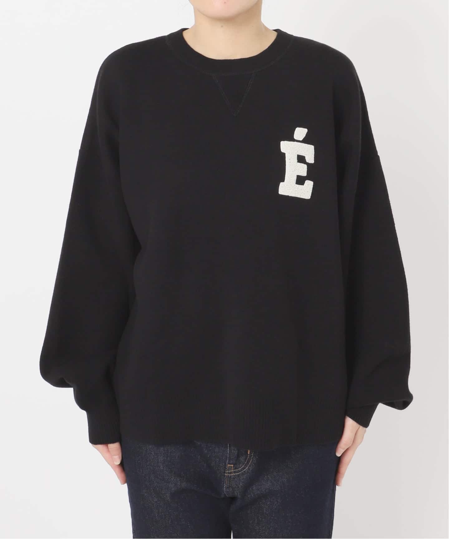 WEB限定カラー有り/追加3予約》サガラ刺繍スウェットライクニット