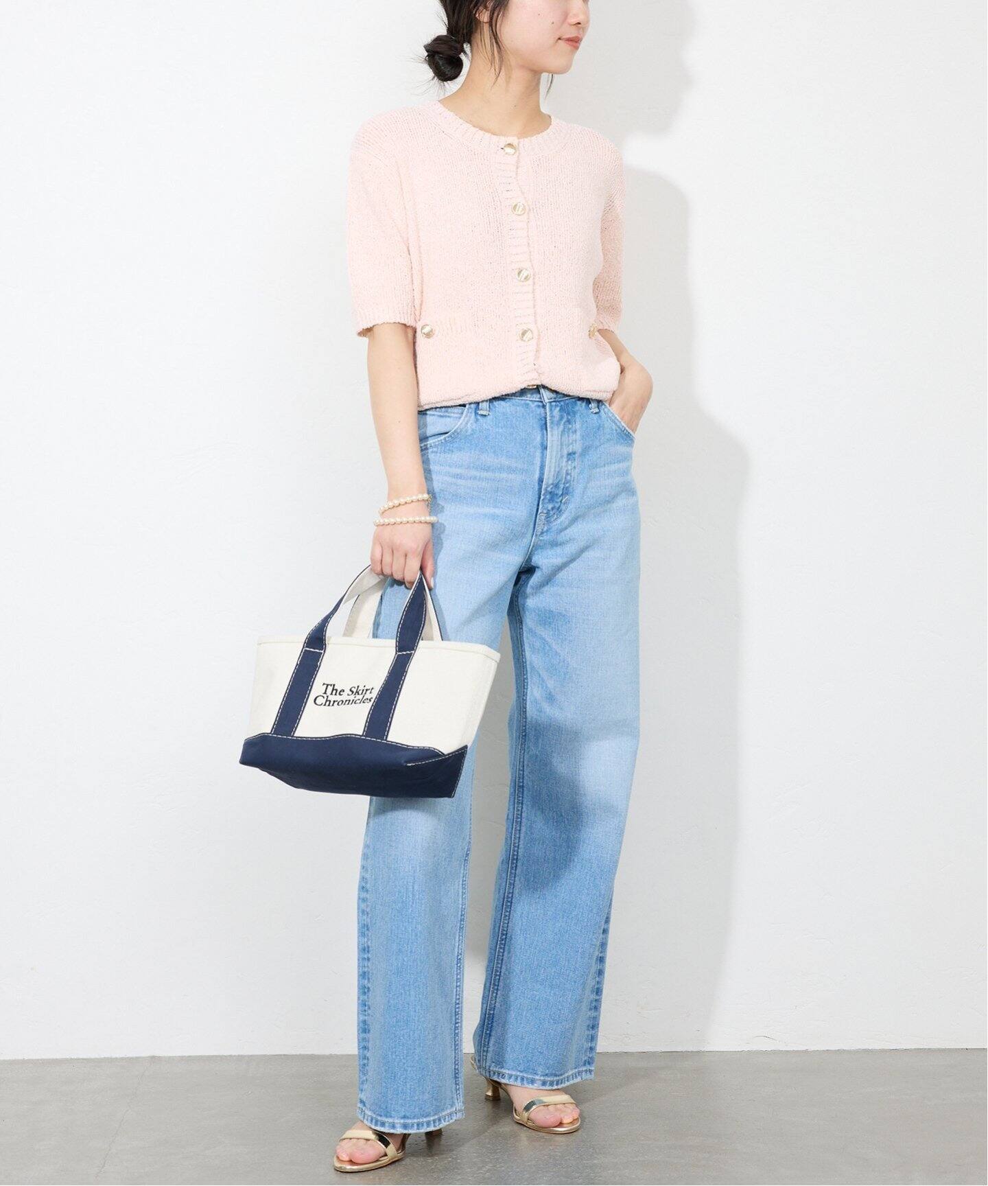 金ボタンコンパクトニットカーディガン（カーディガン）｜SLOBE IENA