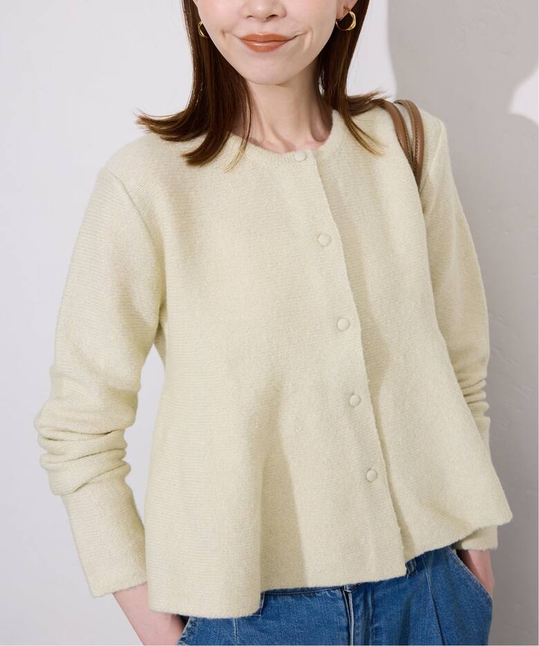 SACAI ペプラムニットカーディガン sacai luck ニット sacai luckの  