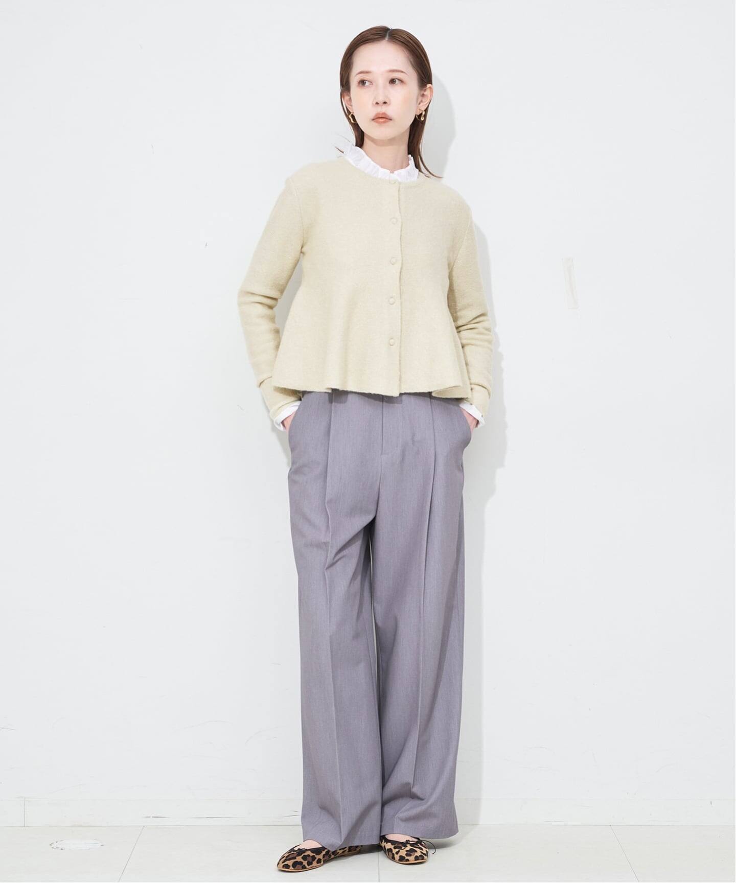 ペプラムニットカーディガン（カーディガン）｜SLOBE IENA（スローブ