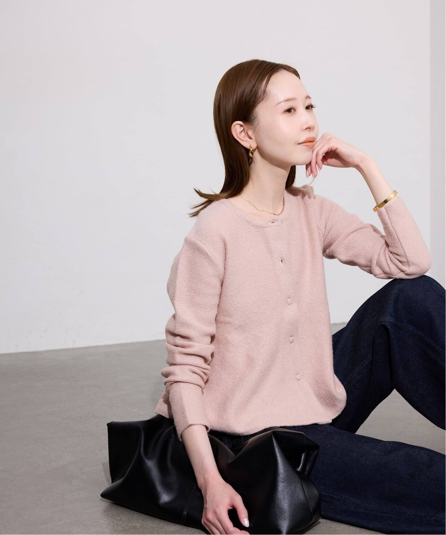 ペプラムニットカーディガン（カーディガン）｜SLOBE IENA（スローブ