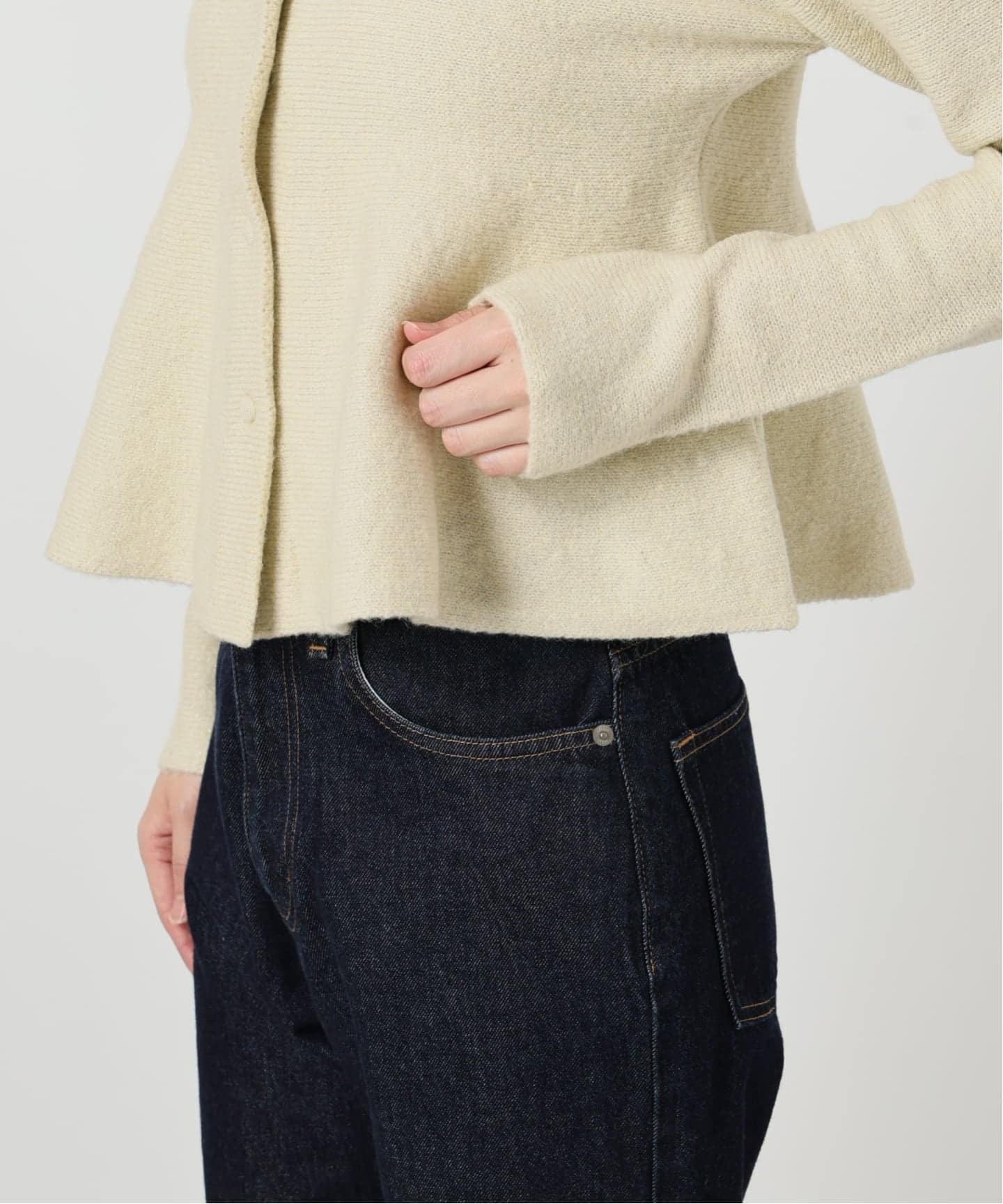 ペプラムニットカーディガン（カーディガン）｜SLOBE IENA（スローブ