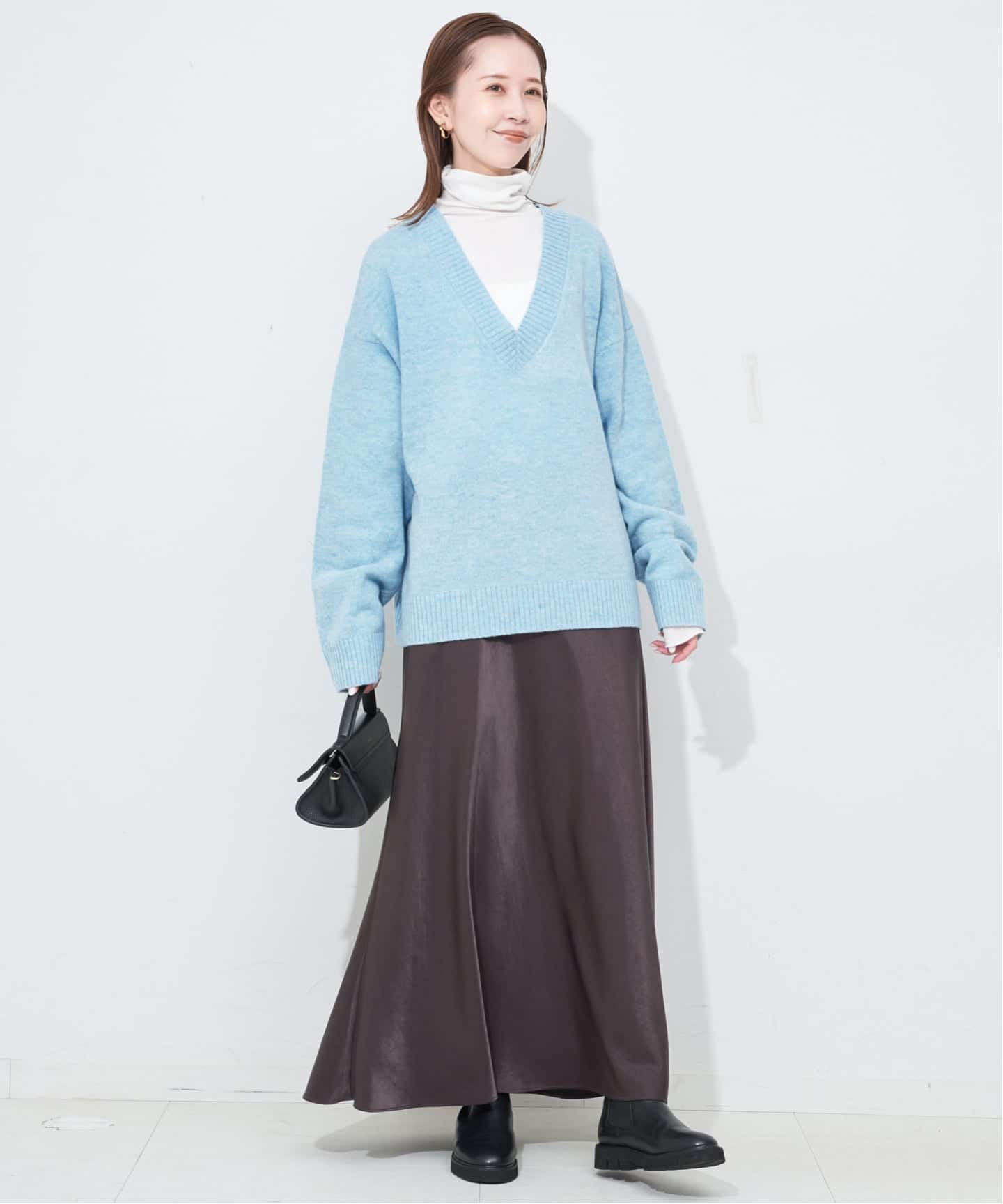 Vネックルーズニットプルオーバー（ニット／セーター）｜SLOBE IENA