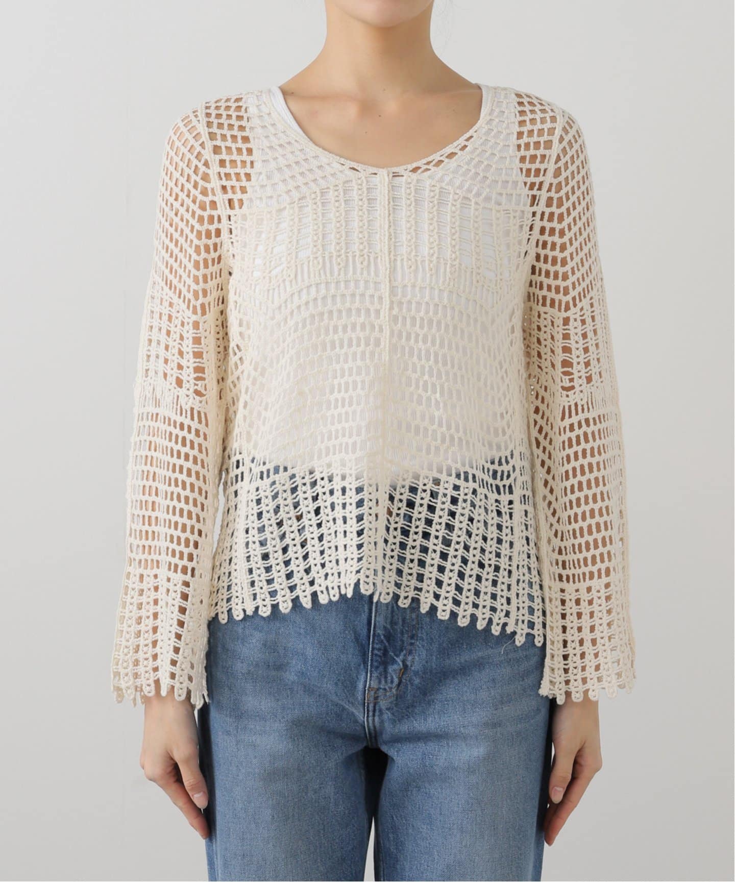 IENA SLOBE 総レーストップス SLOBE IENA｜HOSBJERG/ホスビョーグ レースシャツ 2709 TALI