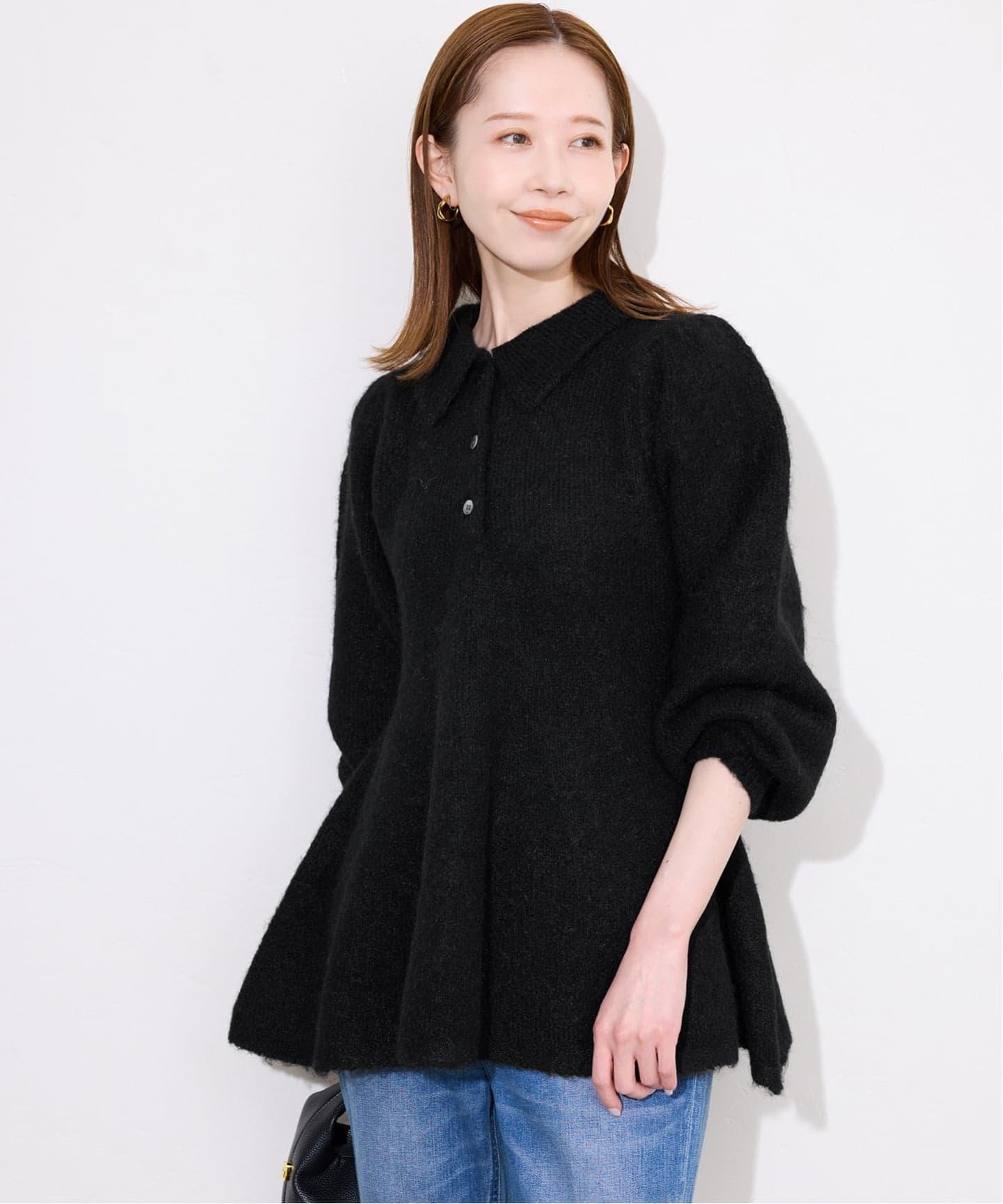 Heve ペタルニット　ブラックニット 2025年最新】HEVE ペタルニットの人気アイテム - メルカリ