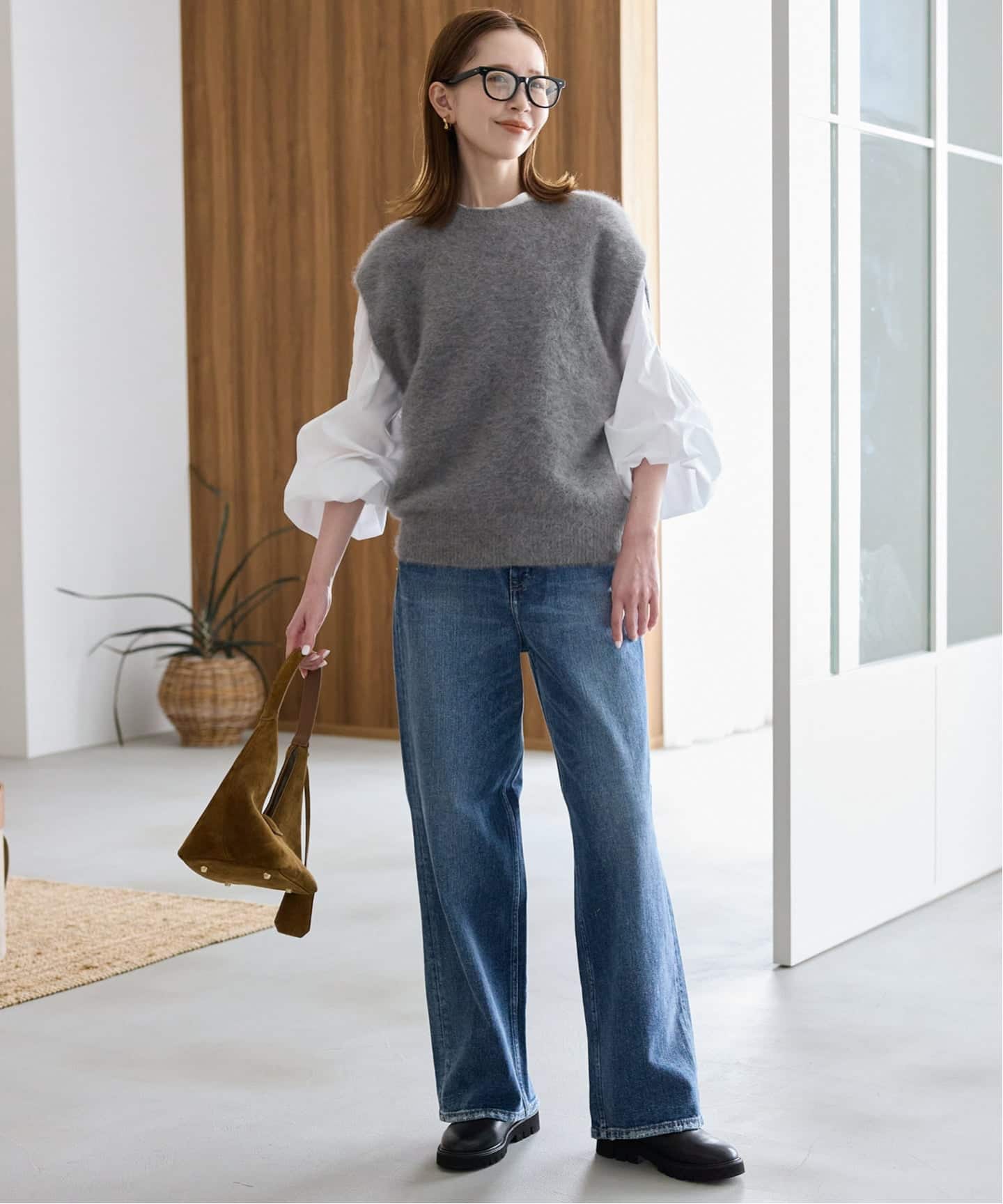 フォックスアルパカ ニットベスト（ベスト）｜SLOBE IENA（スローブ