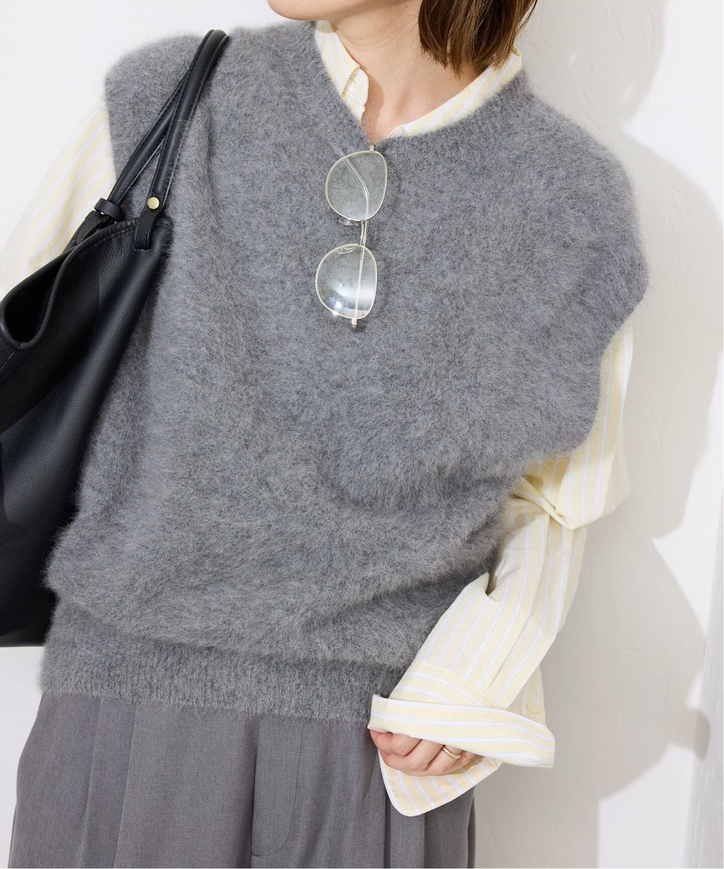 フォックスアルパカ ニットベスト（ベスト）｜SLOBE IENA（スローブ