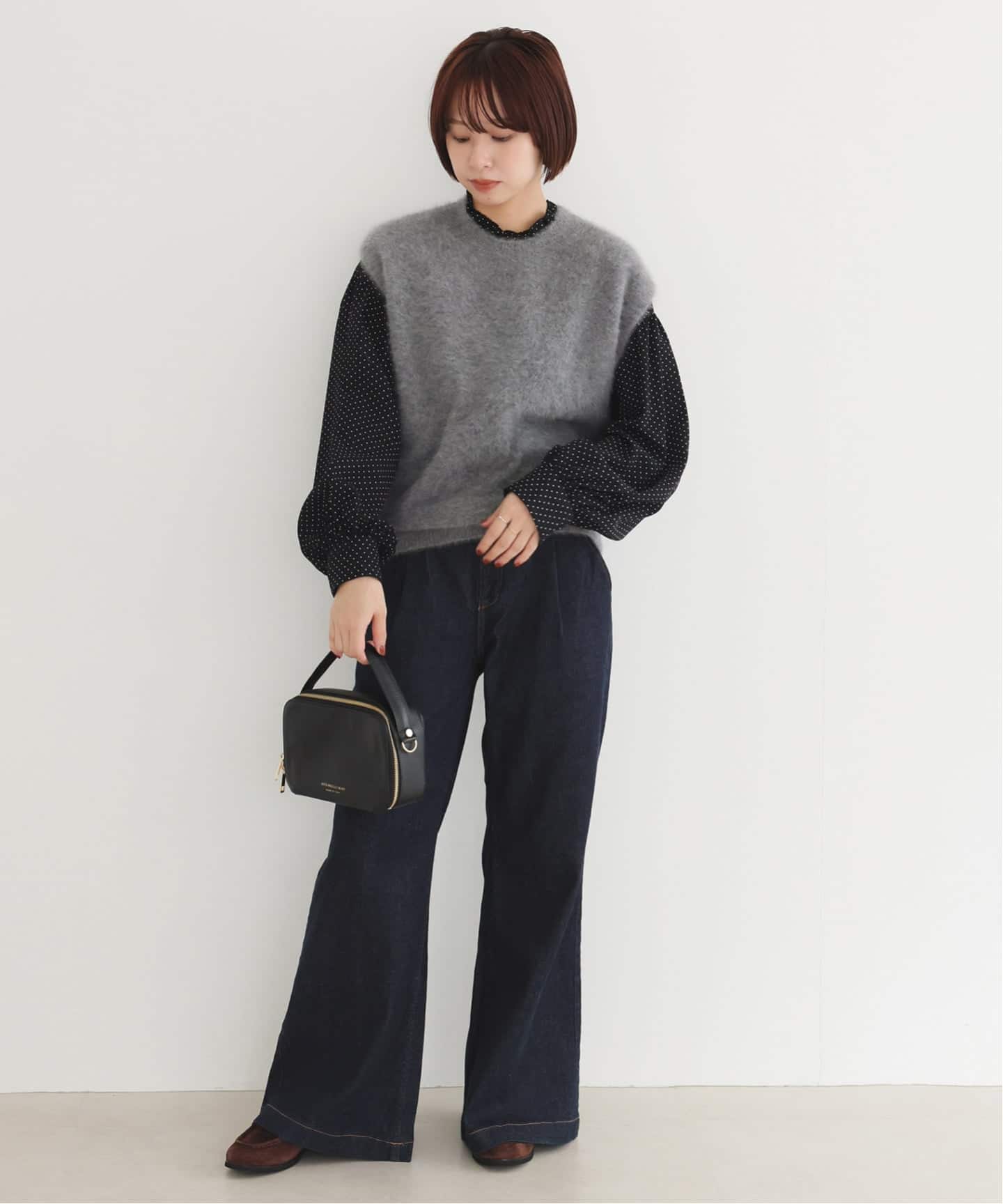 フォックスアルパカ ニットベスト（ベスト）｜SLOBE IENA（スローブ