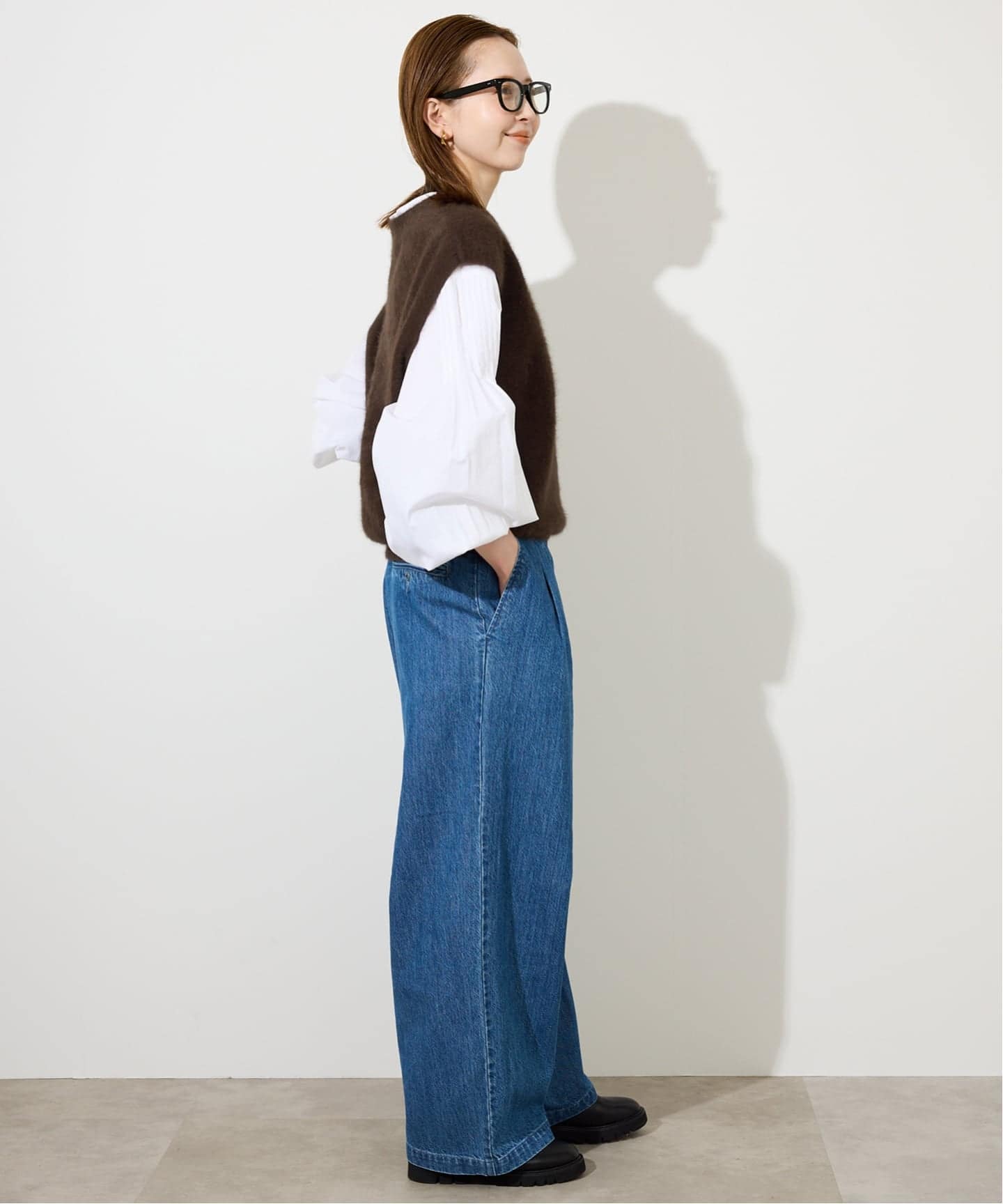 dosa アルパカ ニット ベスト dosa / ドーサ アルパカニットベスト 2 MIX