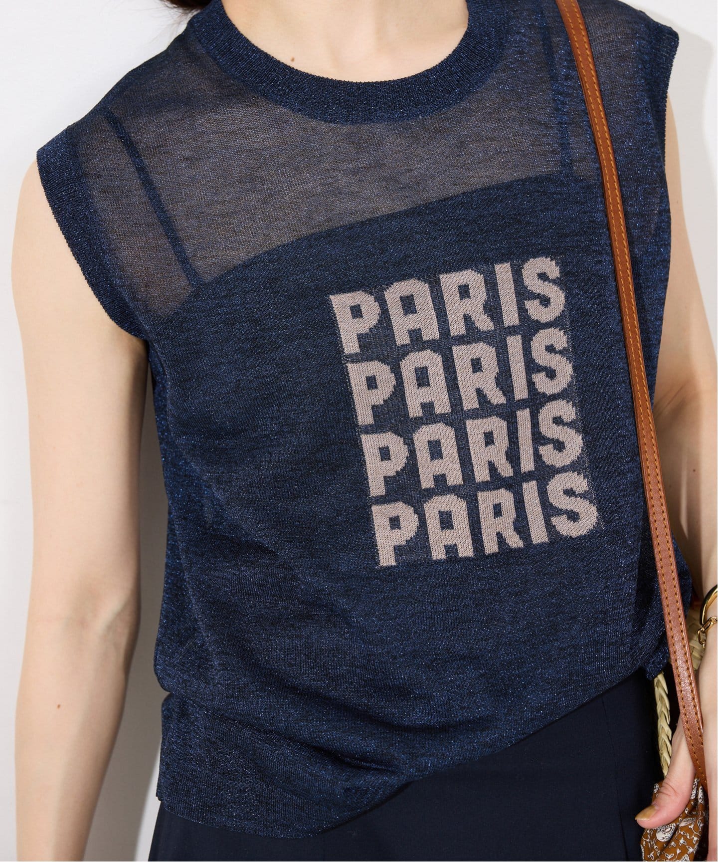 ニット セーター PARISロゴシアーニット レディース PARISロゴシアーニット（ニット／セーター）｜SLOBE IENA