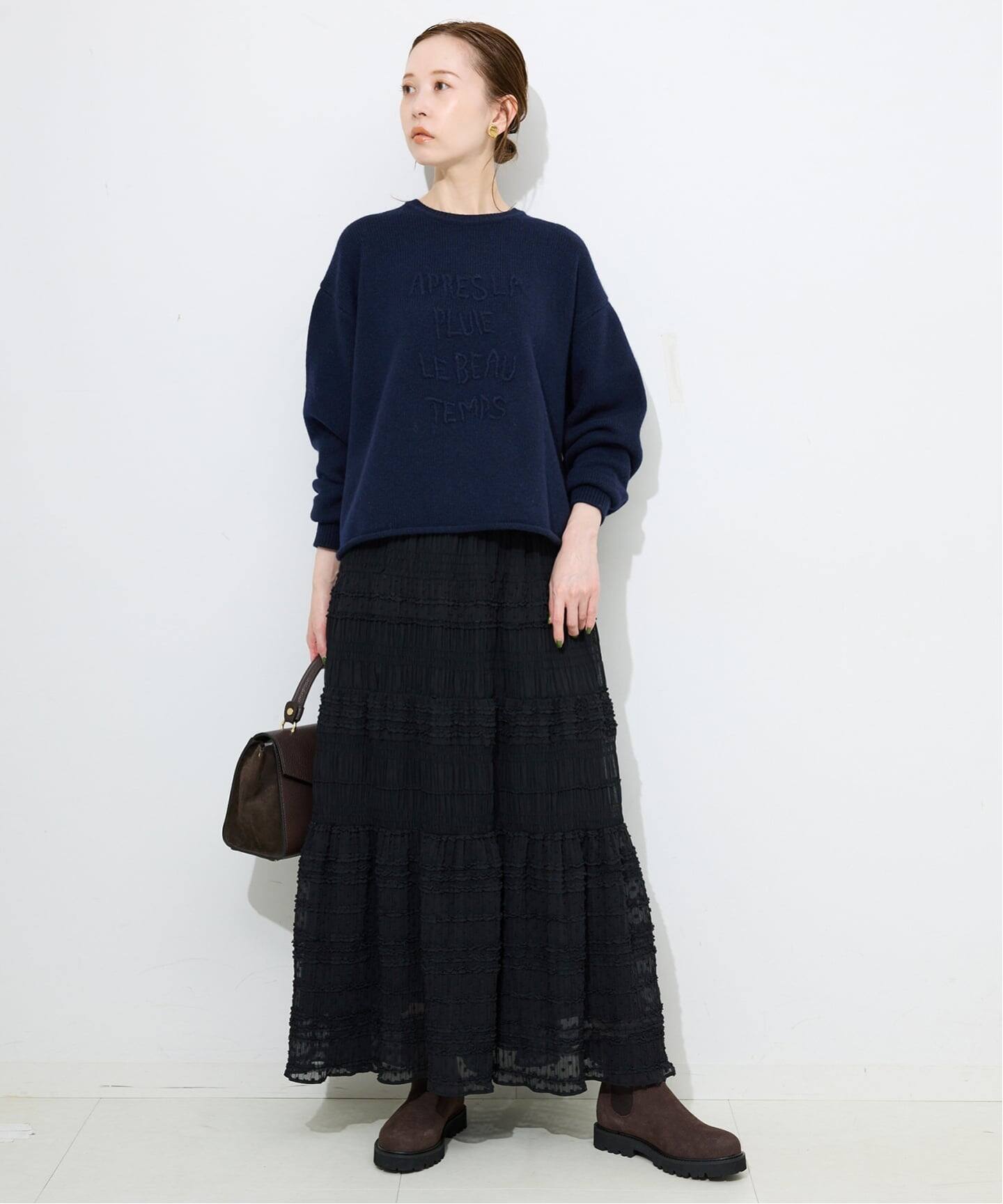 エンブロイダリーロゴニット（ニット／セーター）｜SLOBE IENA