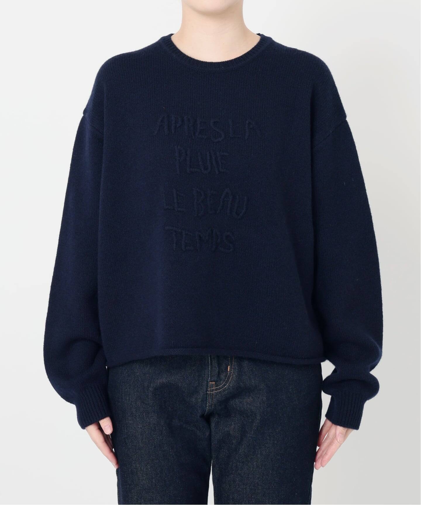 スローブ イエナ（SLOBE IENA）/エンブロイダリーロゴニット エンブロイダリーロゴニット（ニット／セーター）｜SLOBE IENA