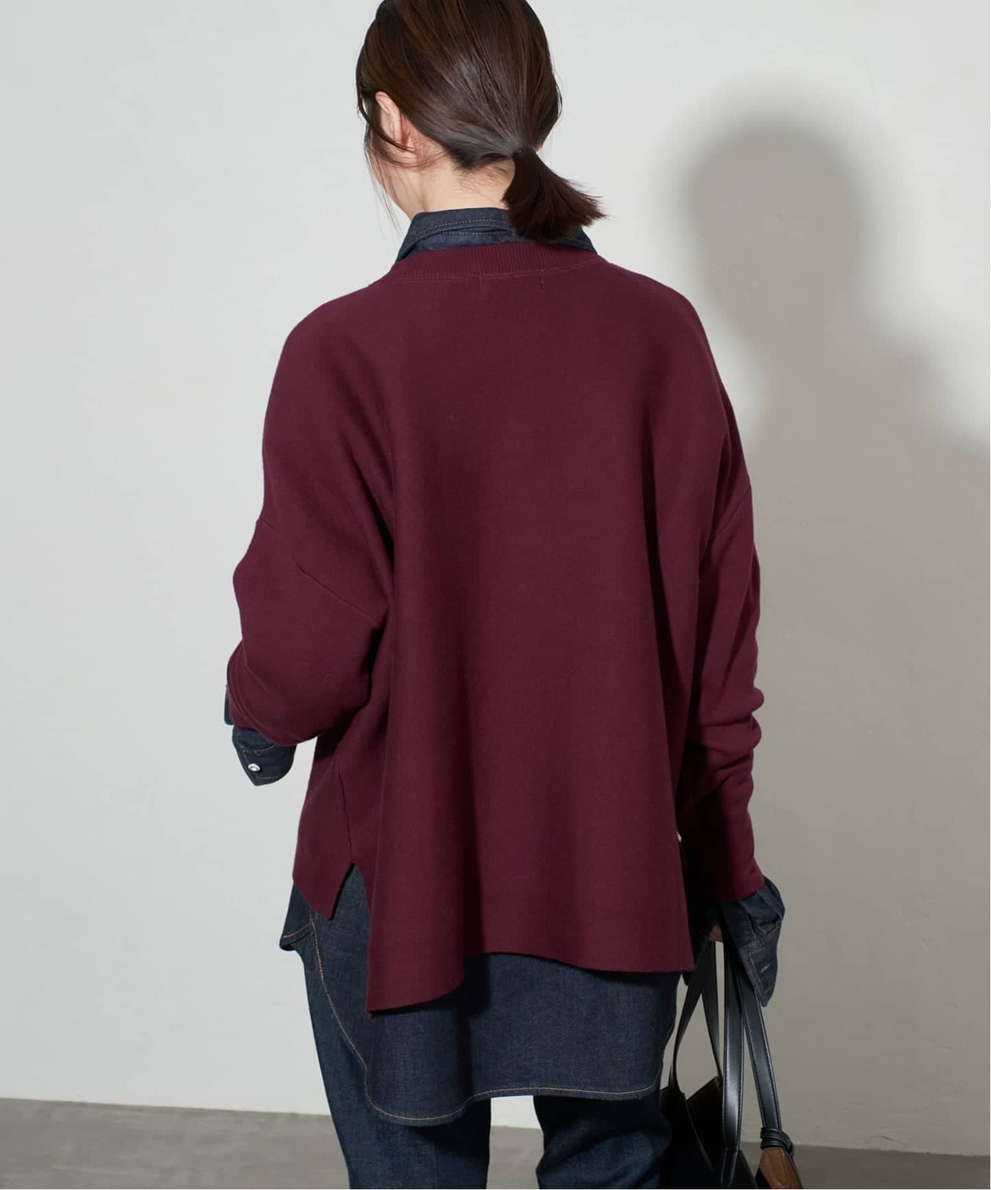 大人気完売★新品タグ付き★ SLOBE IENA コットンダブルフェイスニット SLOBE IENA（スローブイエナ）の「《追加》コットンダブルフェイス