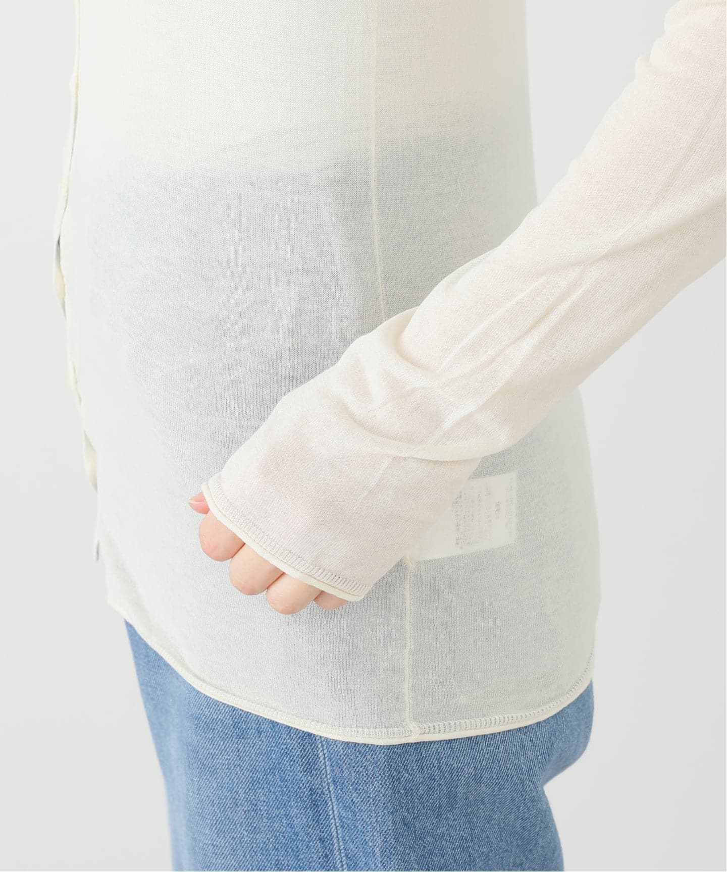 追加》コットンシルク2wayカーディガン（カーディガン）｜SLOBE