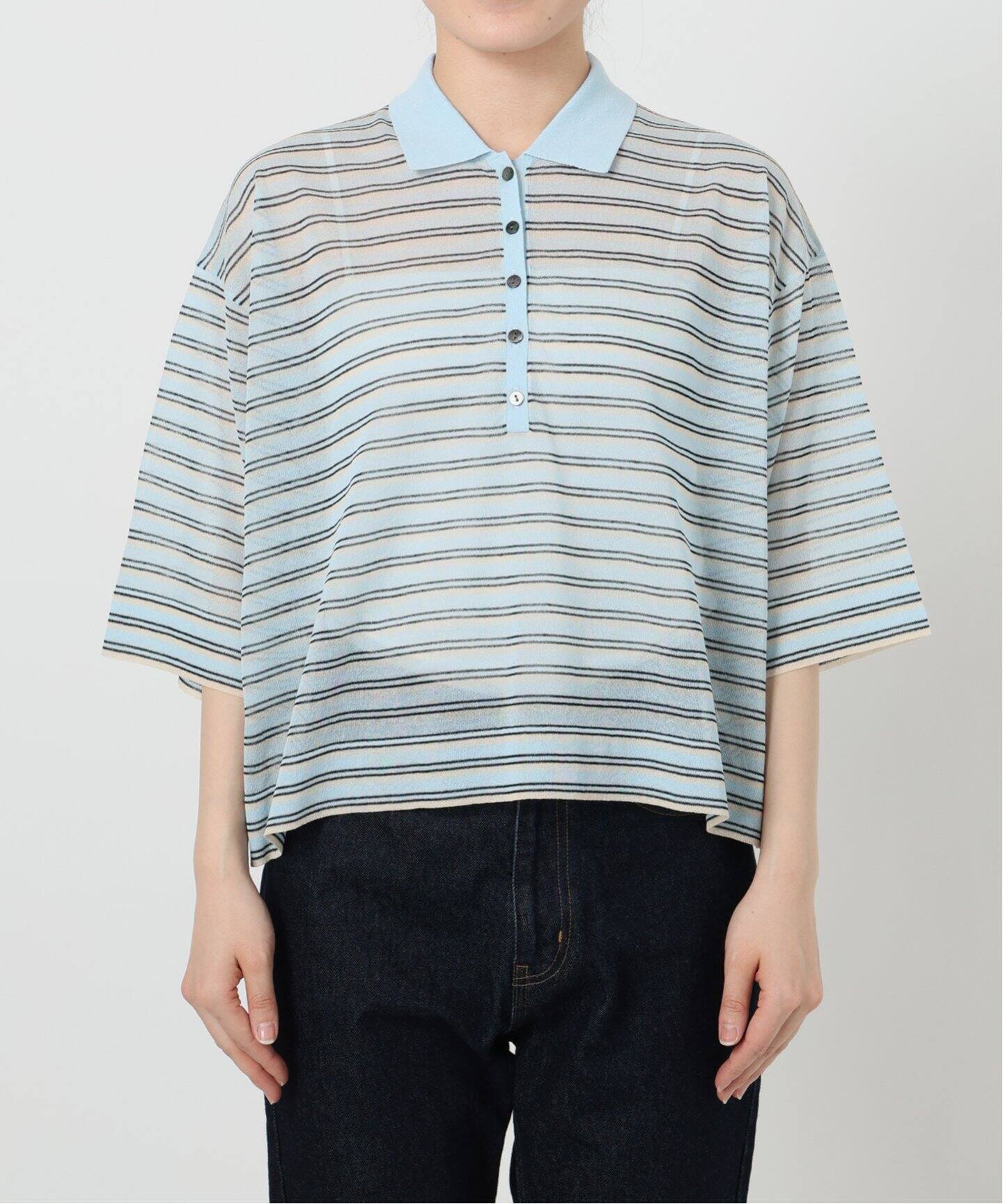 シアーニットポロシャツ（ニット／セーター）｜SLOBE IENA