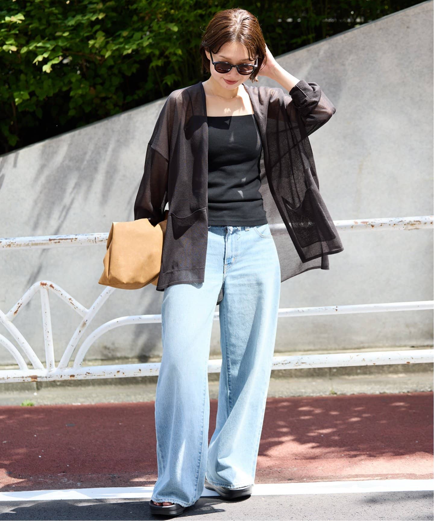 SLOVE IENA 涼しげ　シアー　Vネック　カーディガン　24ss SLOVE IENA 涼しげ シアー Vネック カーディガン 24ss - メルカリ