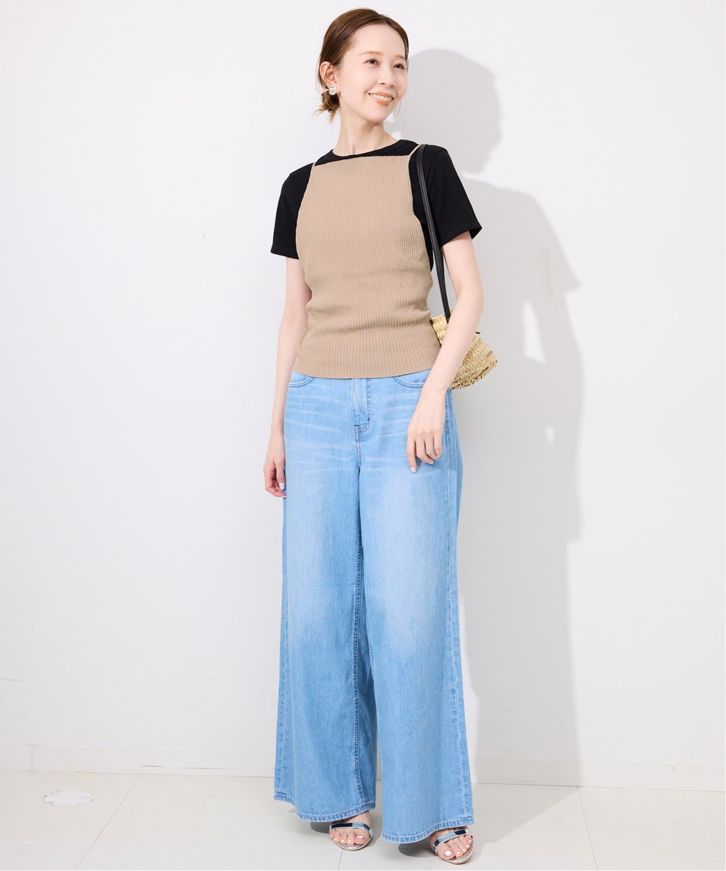 【新品】SLOBE IENA バックオープンリブニットキャミ SLOBE IENA｜バックオープンリブニットキャミ | Rakuten Fashion