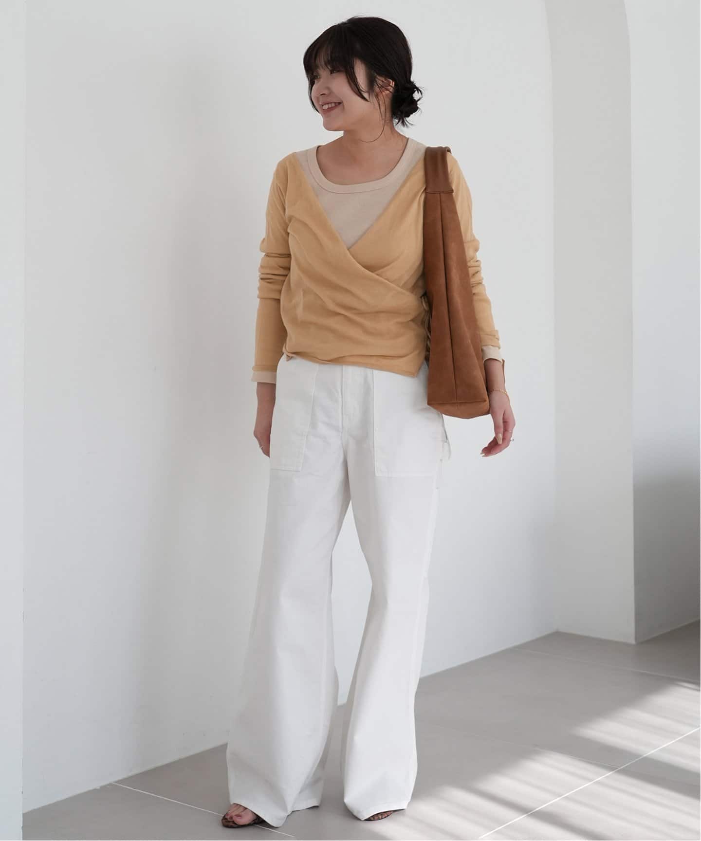 WEB/一部店舗限定》SAWAHOCOカシュクールニット（ニット／セーター
