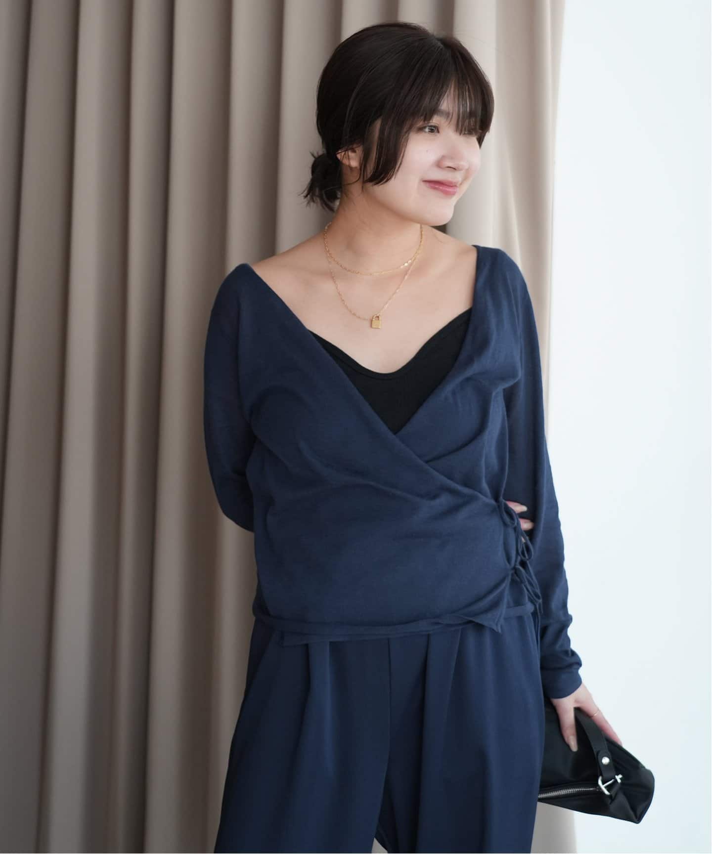 SAWAHOKOカシュクールニット WEB/一部店舗限定》SAWAHOCOカシュクールニット（ニット／セーター