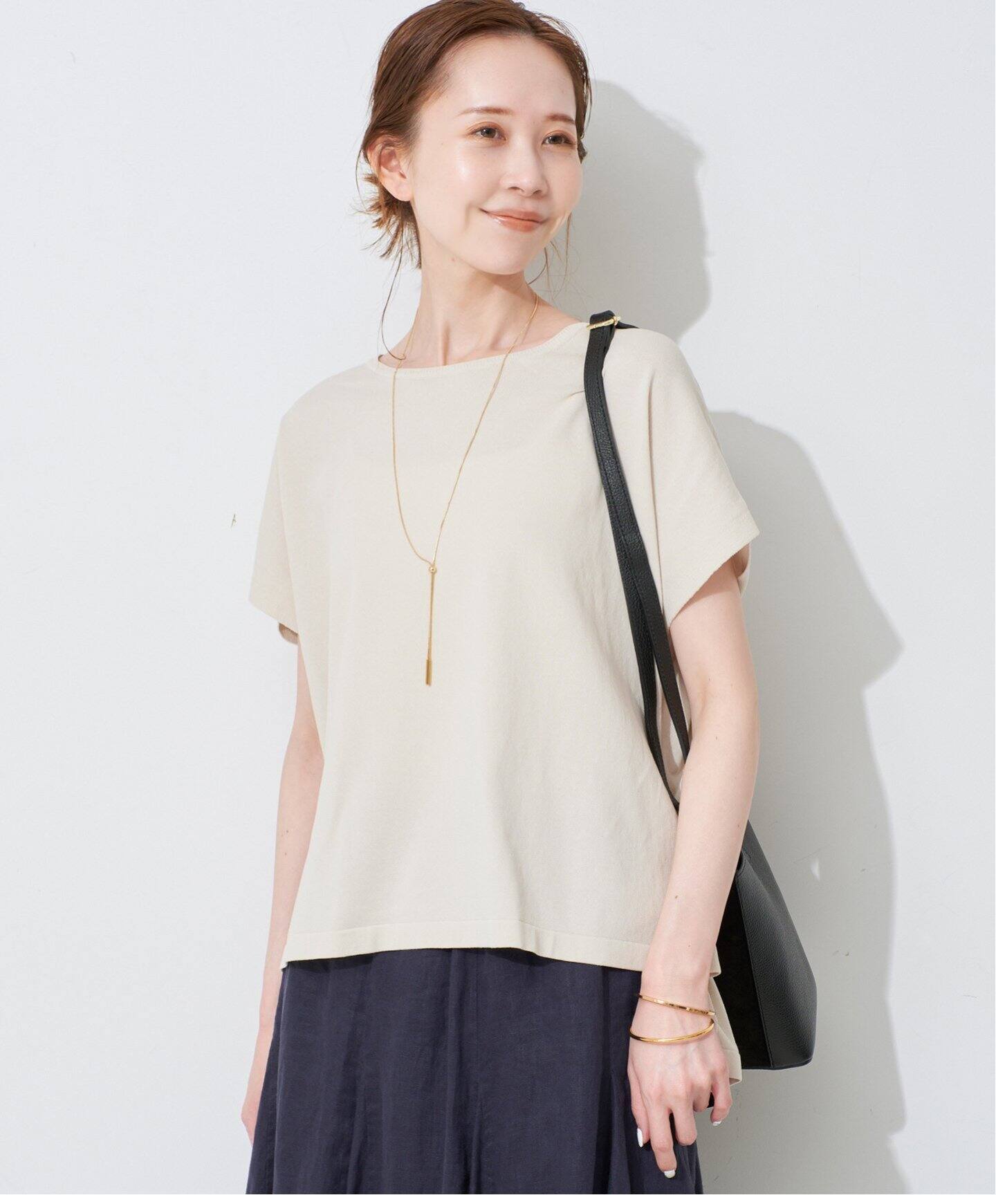 【美品】 イエナ コットンショートスリーブプルオーバ 24SSモデル ニット 美品】 イエナ コットンショートスリーブプルオーバ 24SSモデル