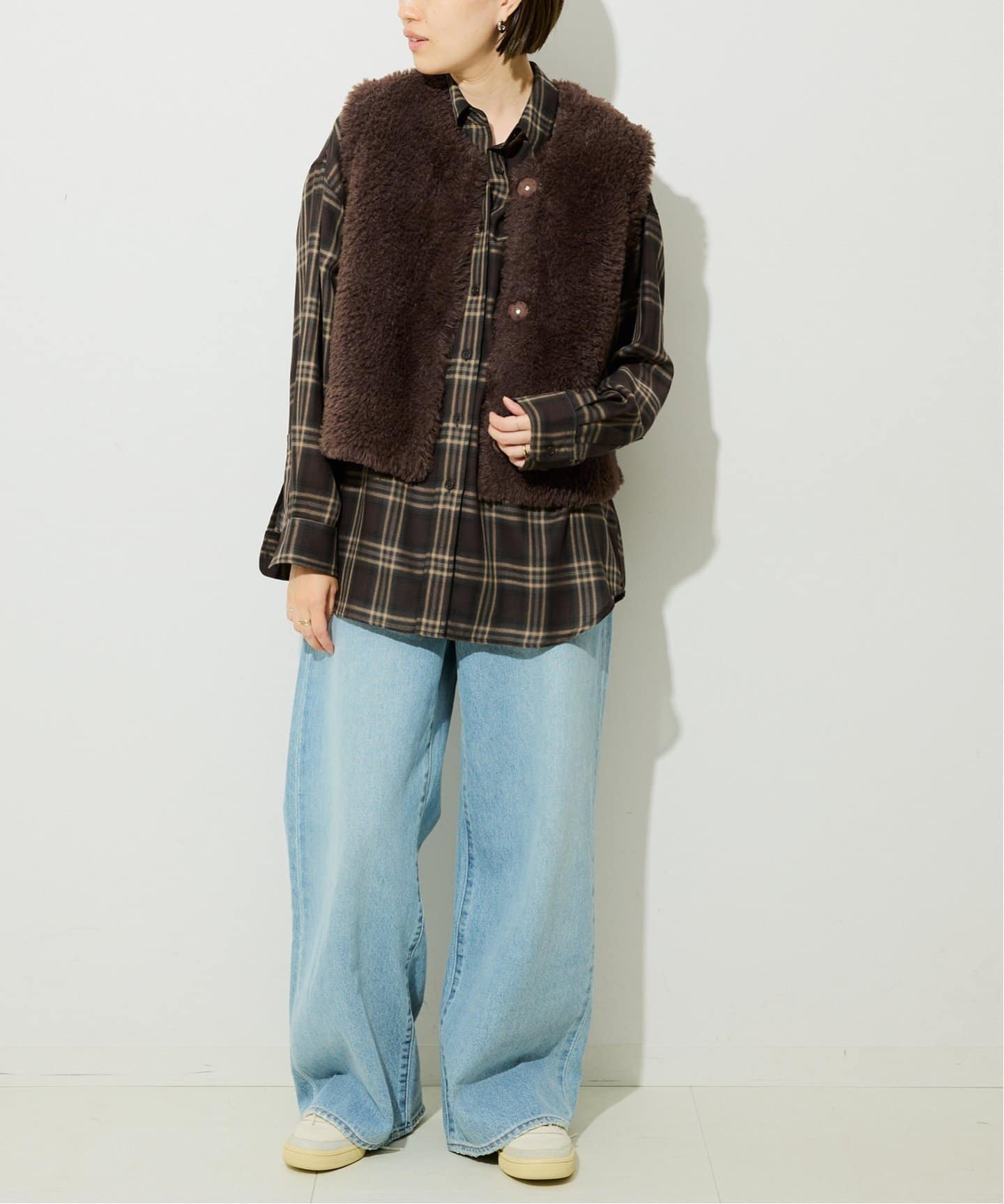 SLOBE IENA ラクーンファーニット ライトグレー SLOBE IENA ラクーンファーニット ライトグレー - メルカリ