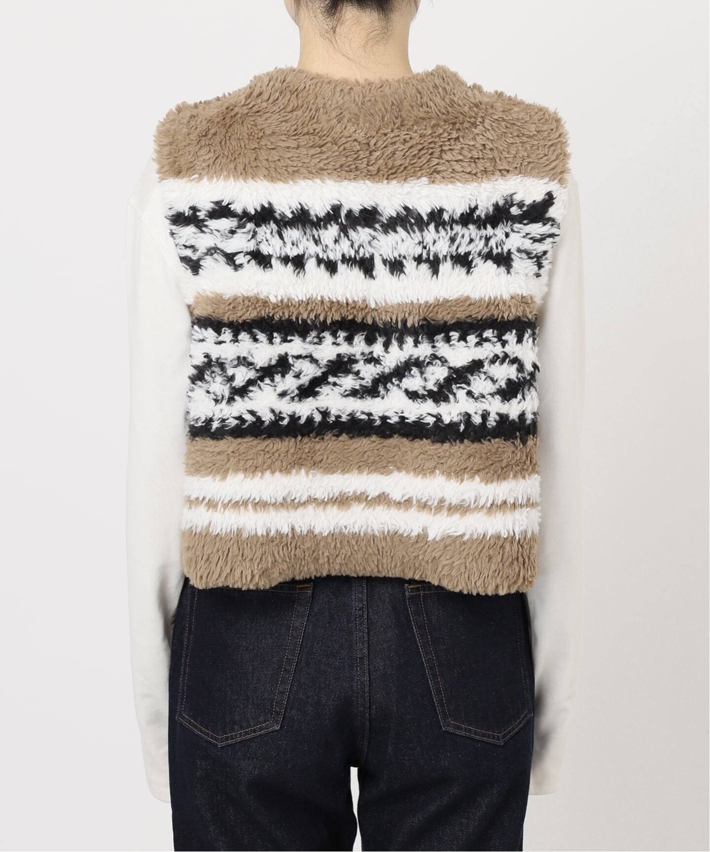 WEB限定/追加》フェイクファーニットベスト（ベスト）｜SLOBE IENA