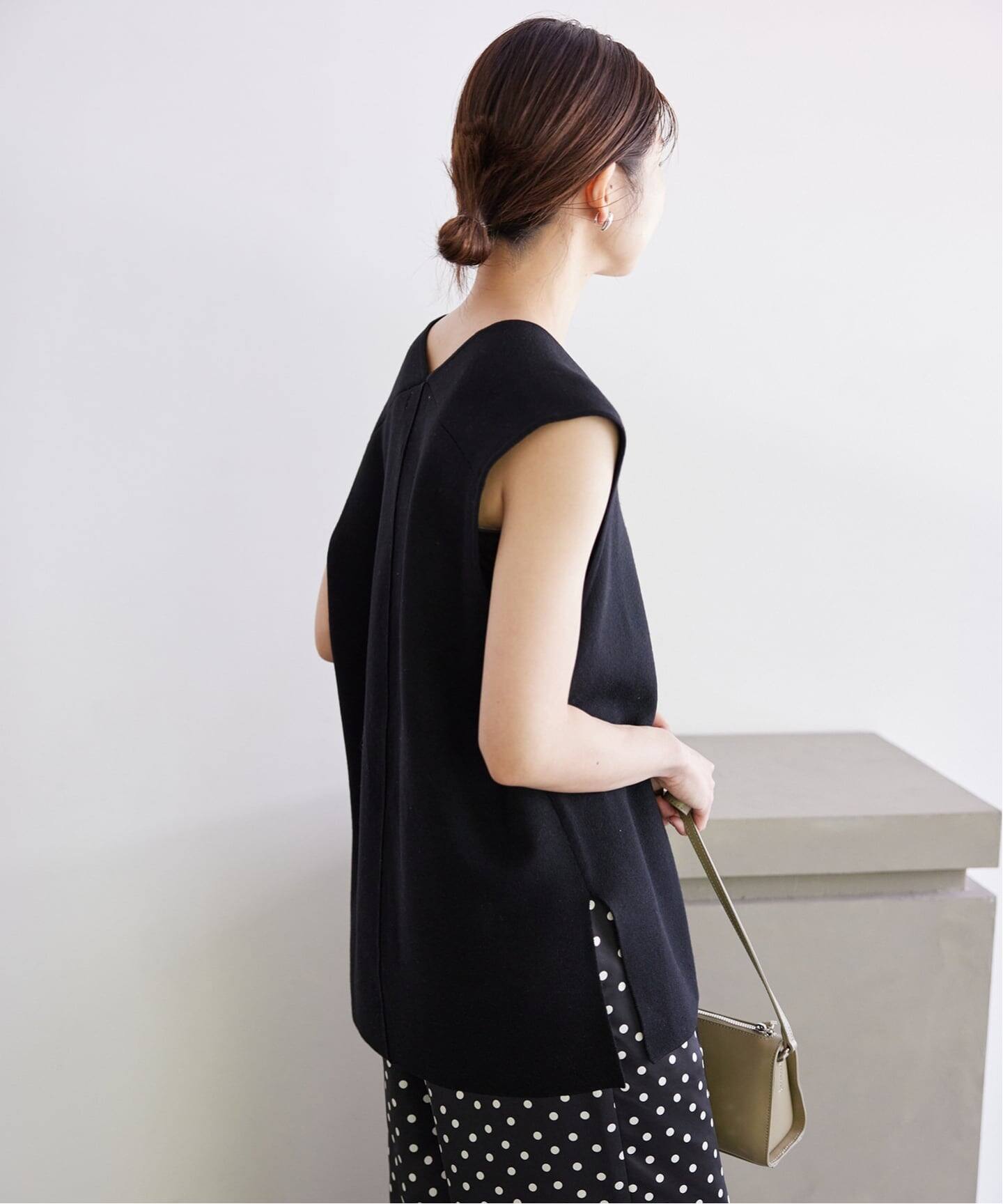 追加》ダブルフェイスニットベスト（ベスト）｜SLOBE IENA（スローブ