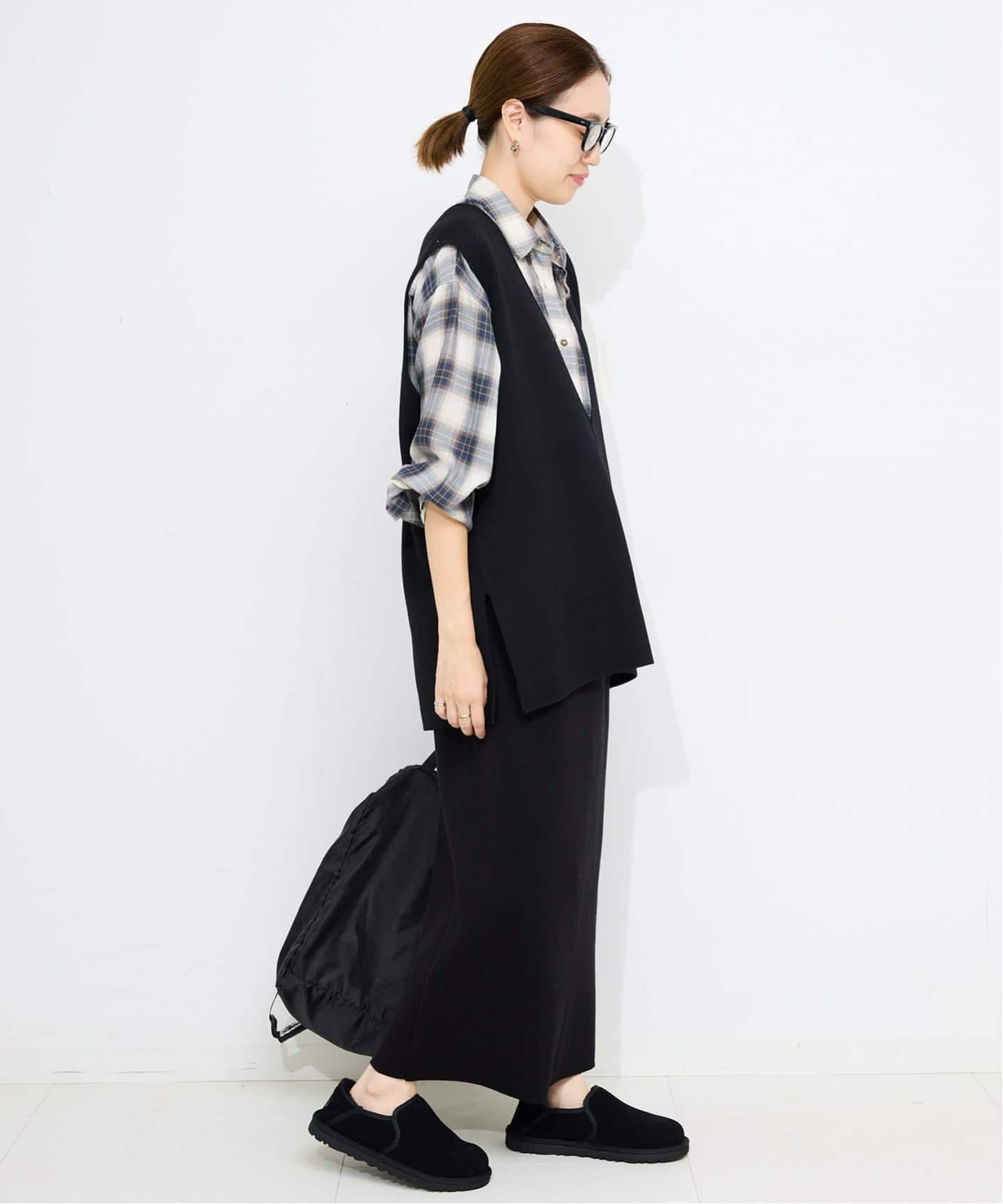 WEB限定/追加2》ダブルフェイスニットベスト（ベスト）｜SLOBE IENA