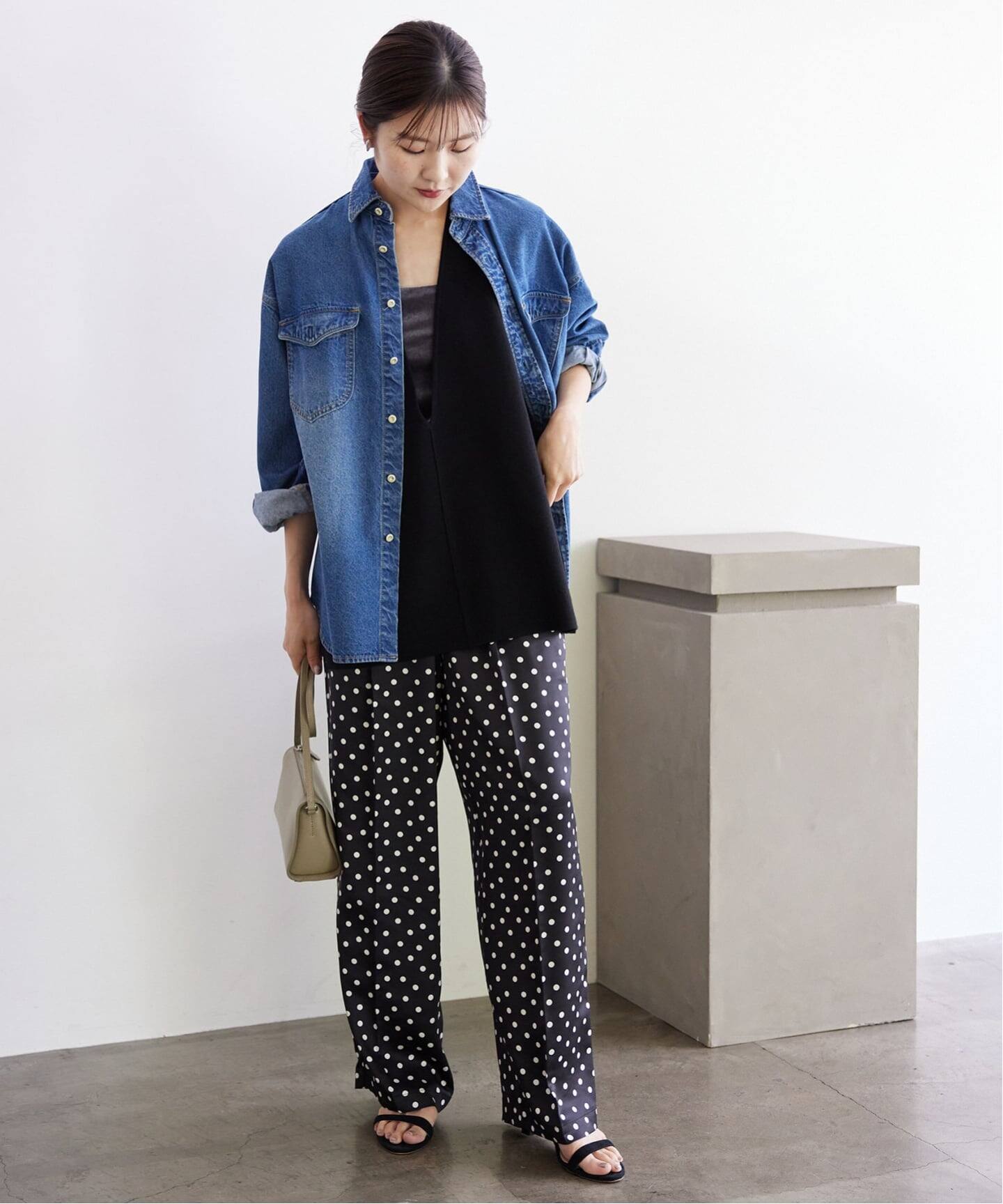 SLOBE IENA スローブ イエナ ダブルフェイスニットベスト ブラック WEB限定/追加2》ダブルフェイスニットベスト | スローブ イエナ(SLOBE