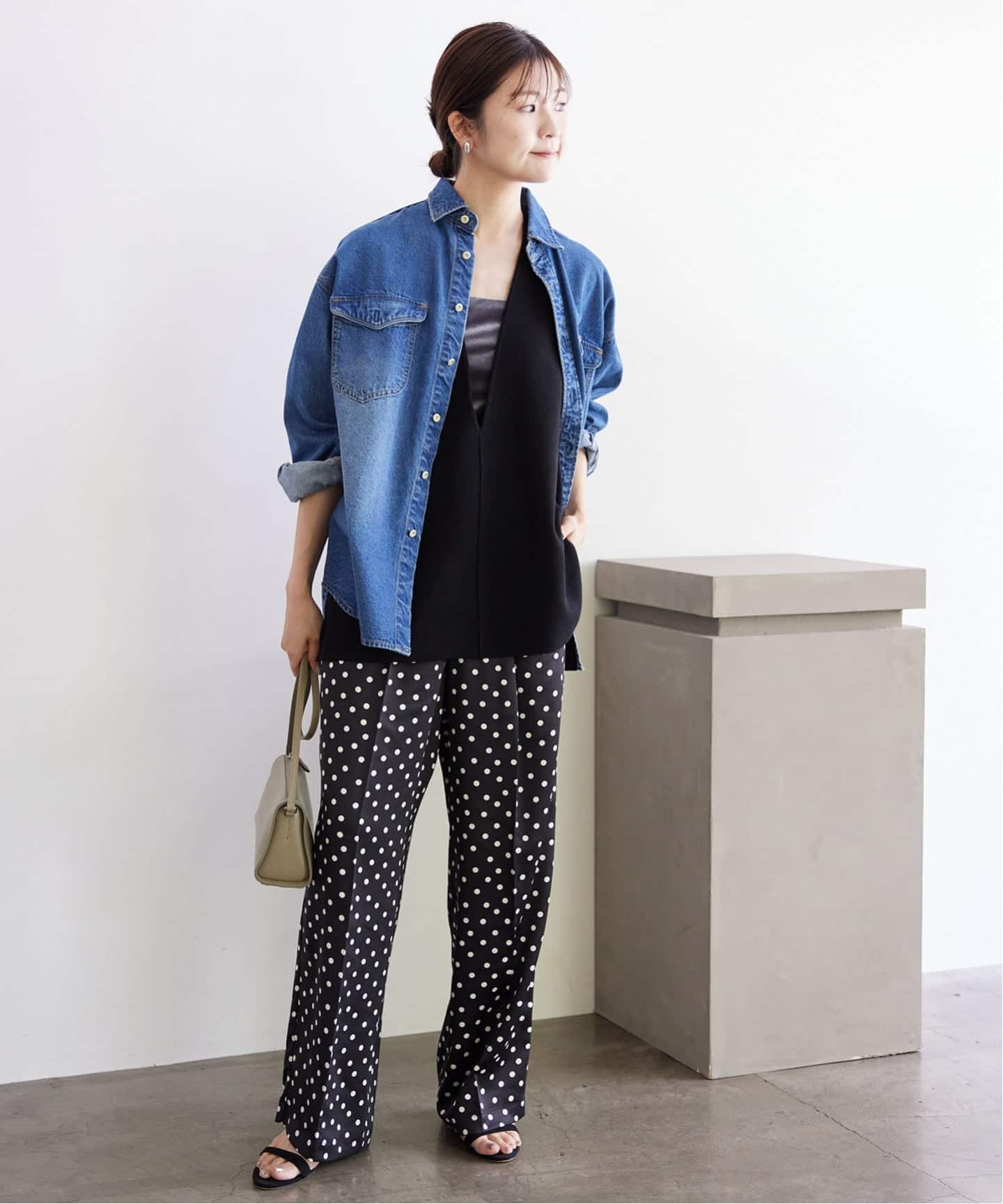 SLOBE IENAダブルフェイスニットベスト オーバーサイズ ダブルフェイスニットベスト（ベスト）｜SLOBE IENA（スローブ