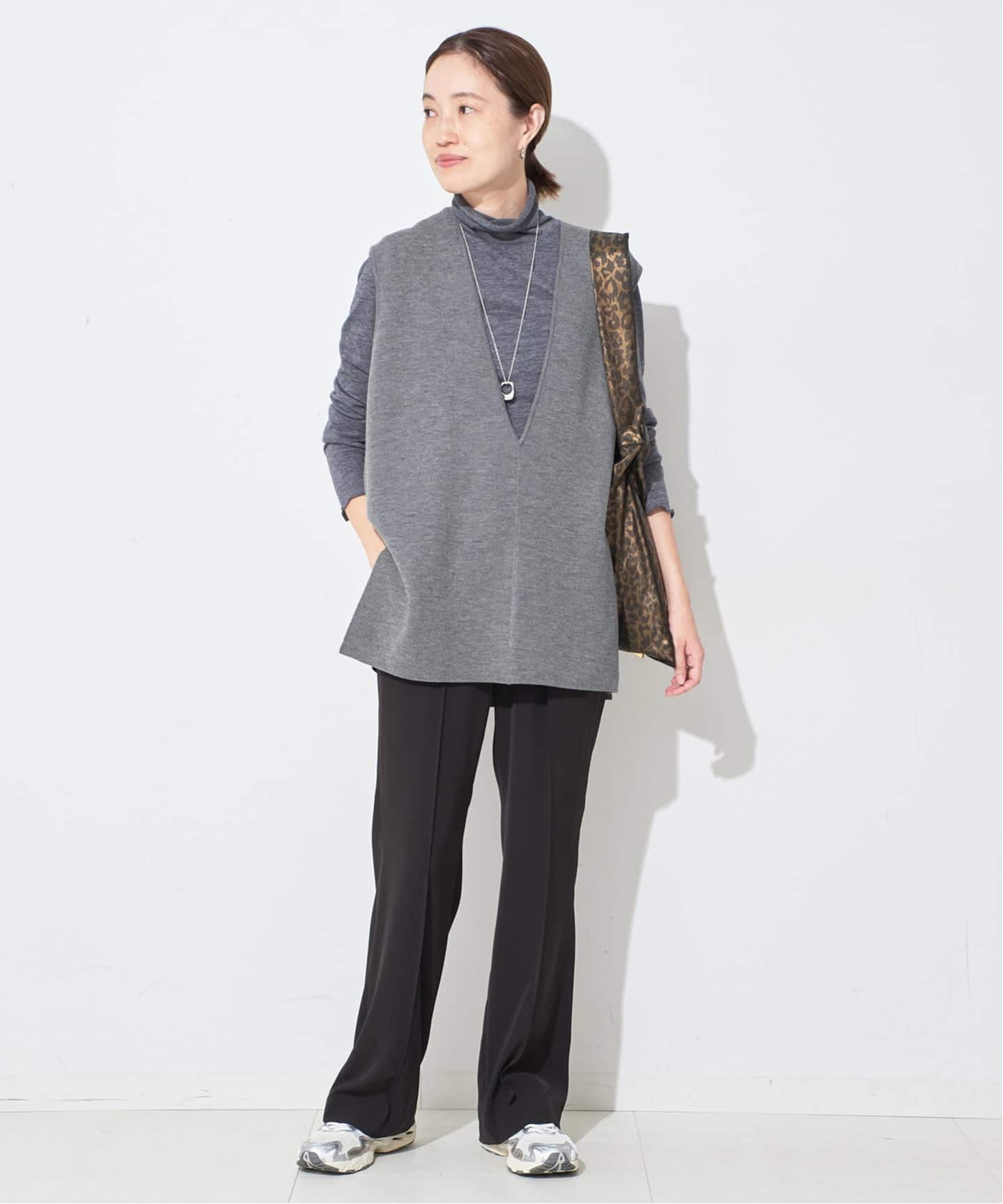 WEB限定/追加2》ダブルフェイスニットベスト（ベスト）｜SLOBE