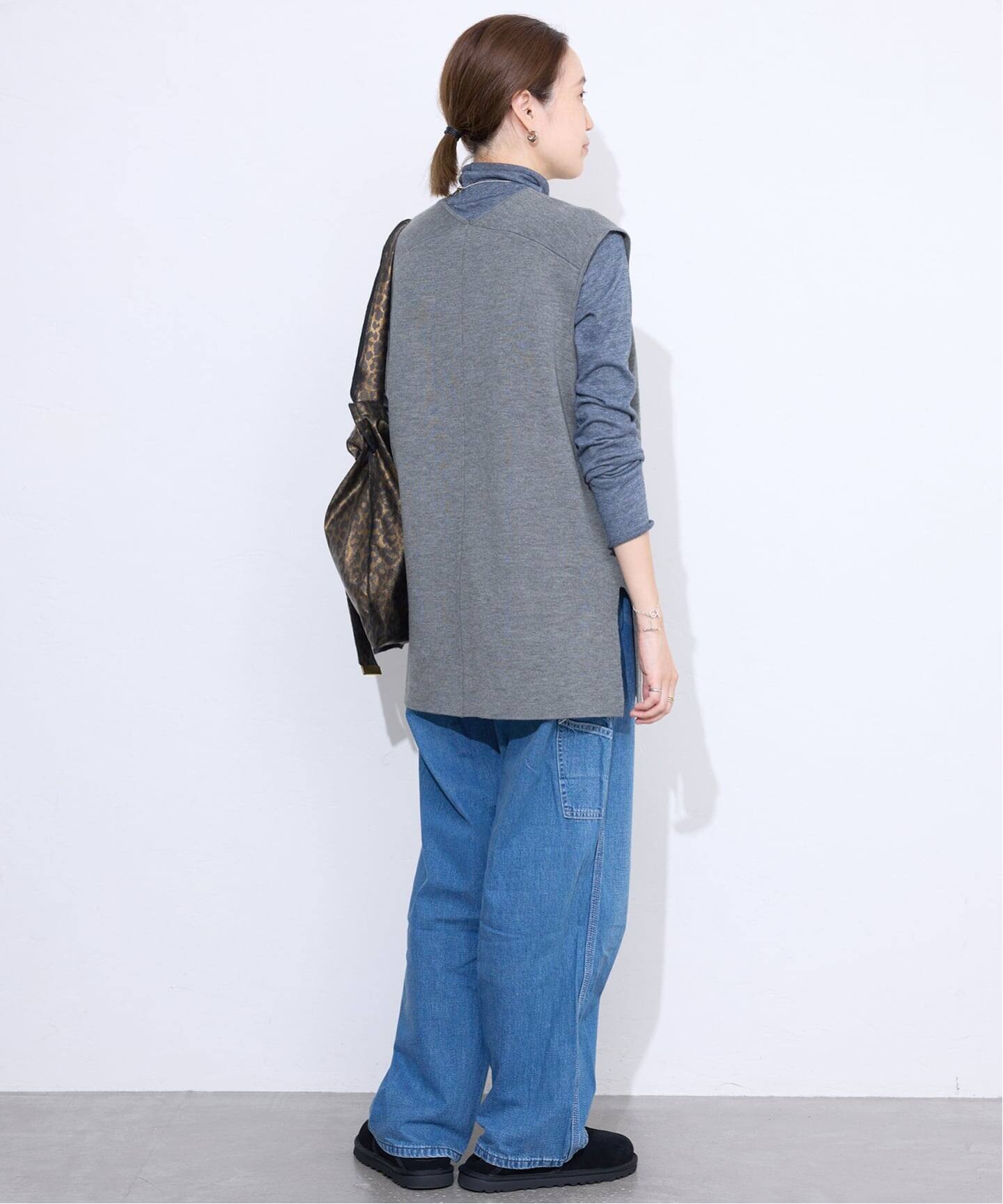 WEB限定/追加2》ダブルフェイスニットベスト（ベスト）｜SLOBE IENA