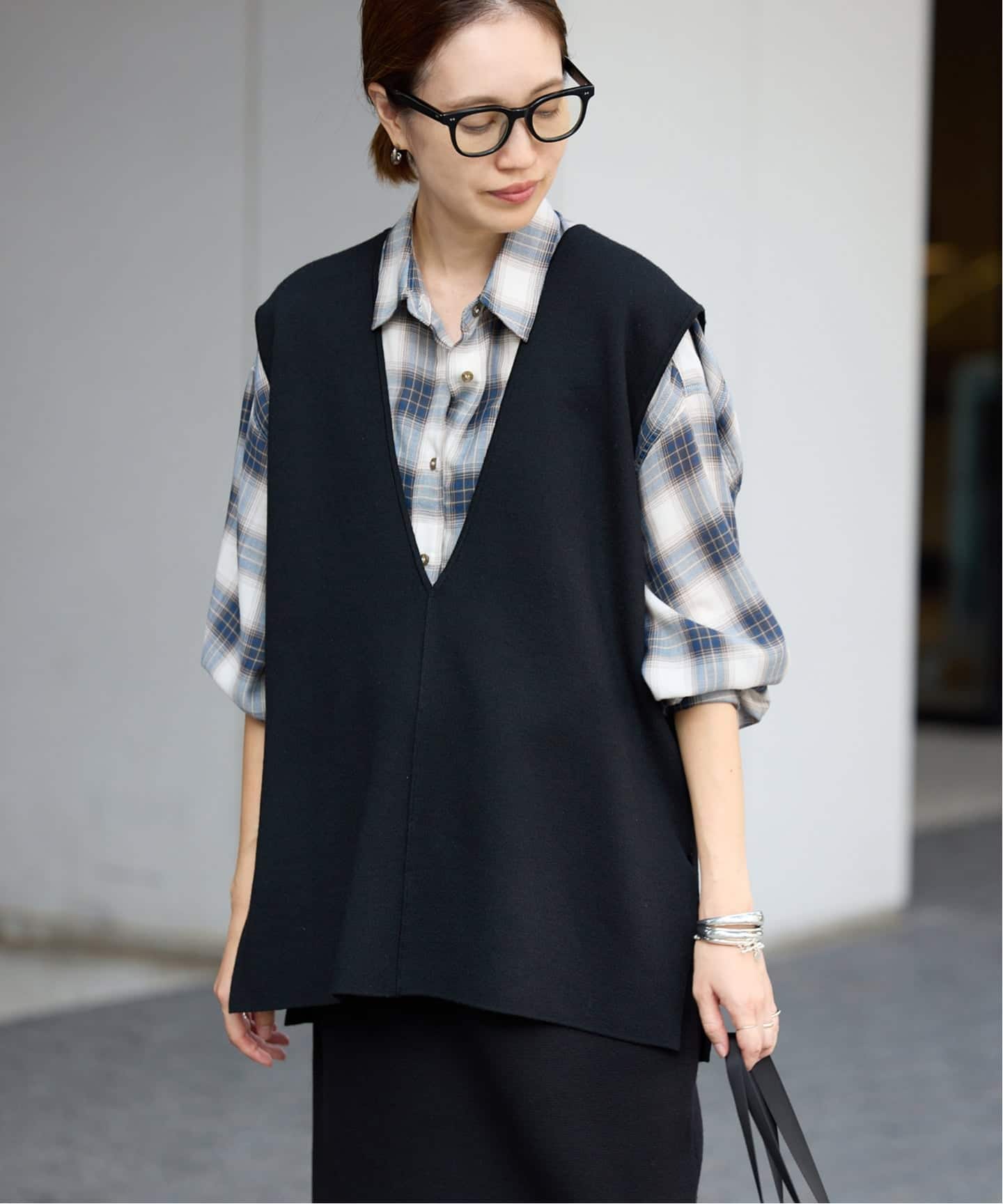 slobe iena ノースリーブ　ベスト ツイード　フリンジ定価20,900 slobe iena フリンジベスト slobe iena ノースリーブ ベスト ツイード