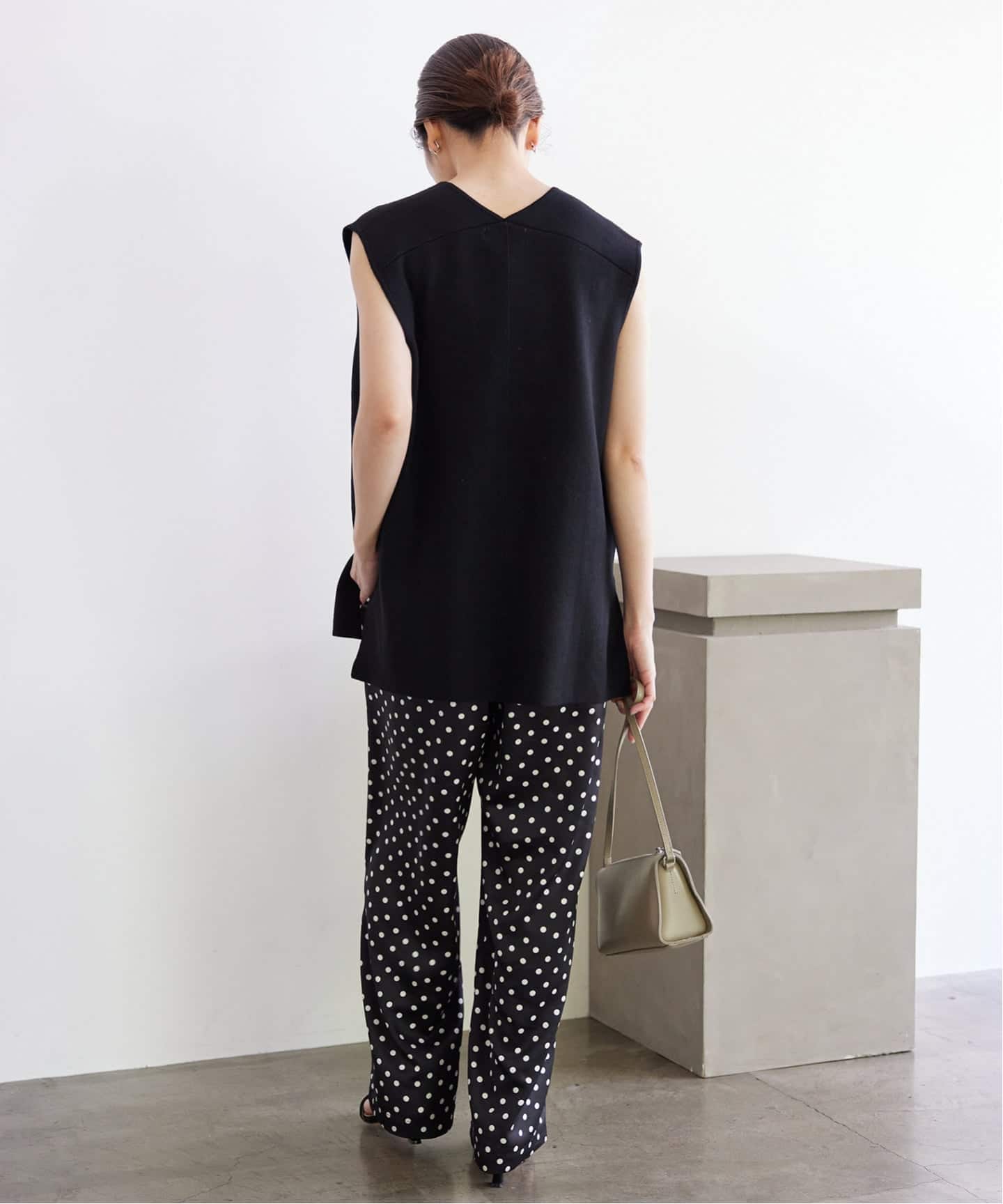 WEB限定/追加3》ダブルフェイスニットベスト（ベスト）｜SLOBE IENA