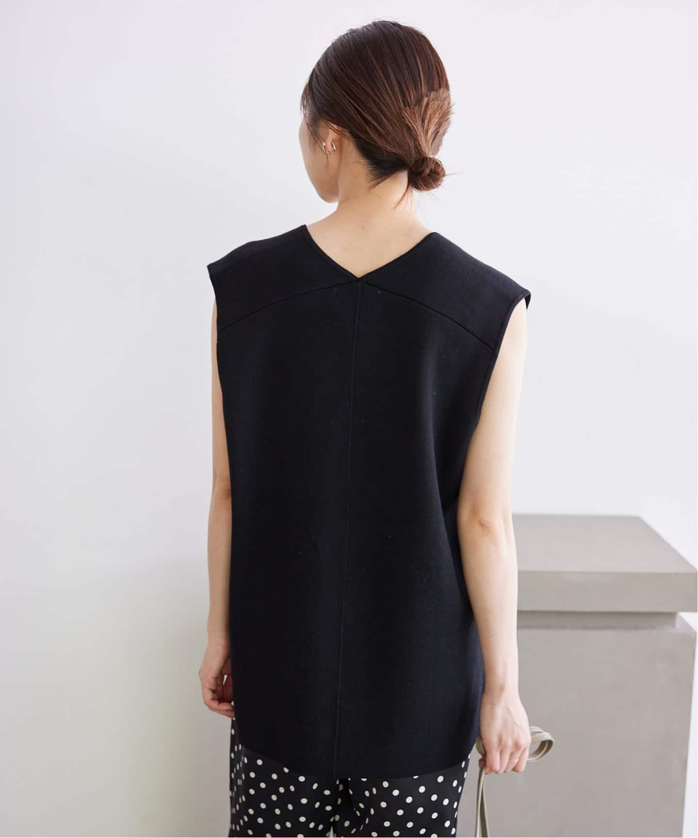 WEB限定/追加3予約》ダブルフェイスニットベスト（ベスト）｜SLOBE