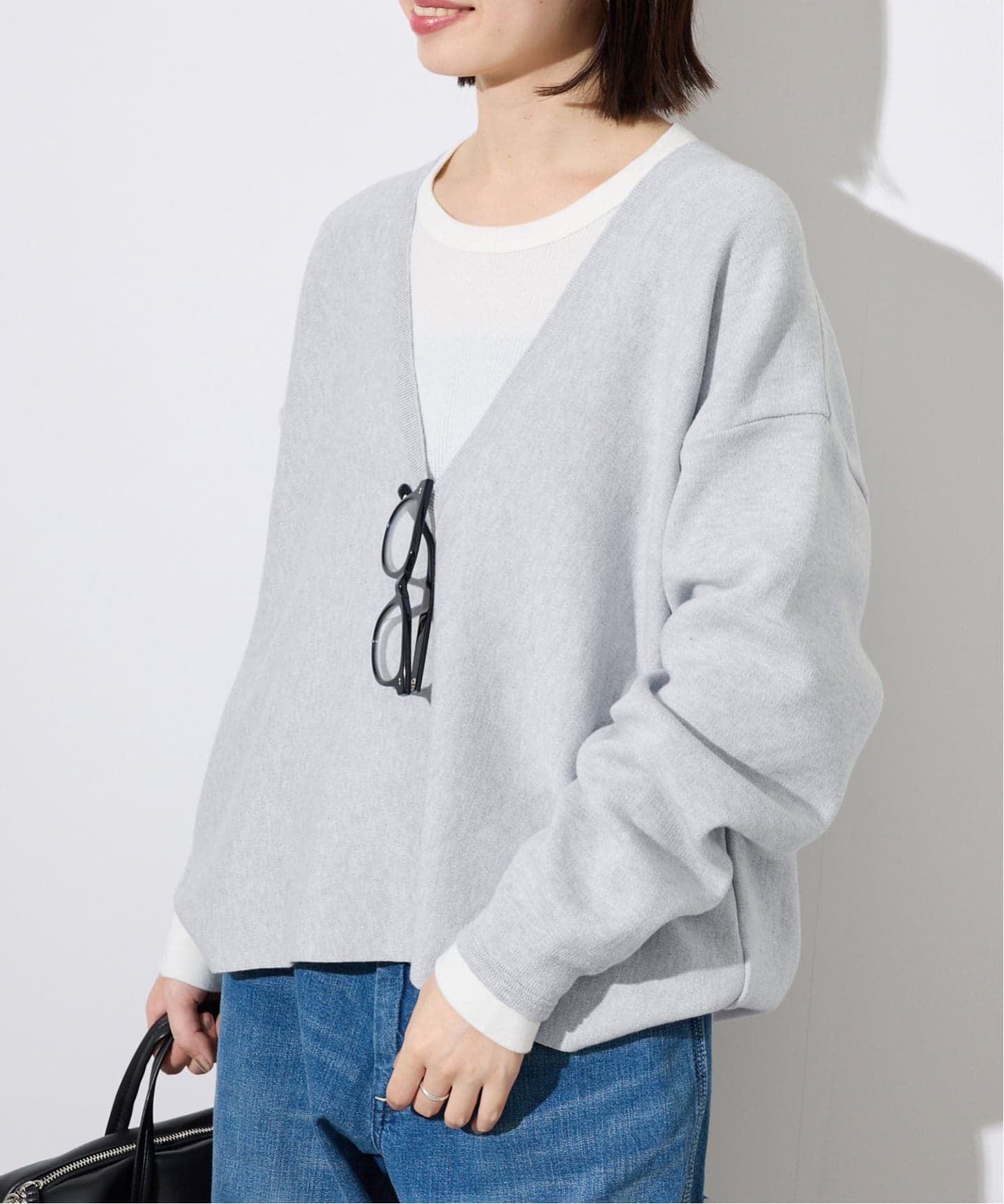 tomi 　SLOBE IENA スムースオーバーVネックニット スムースオーバーVネックニット（ニット／セーター）｜SLOBE IENA