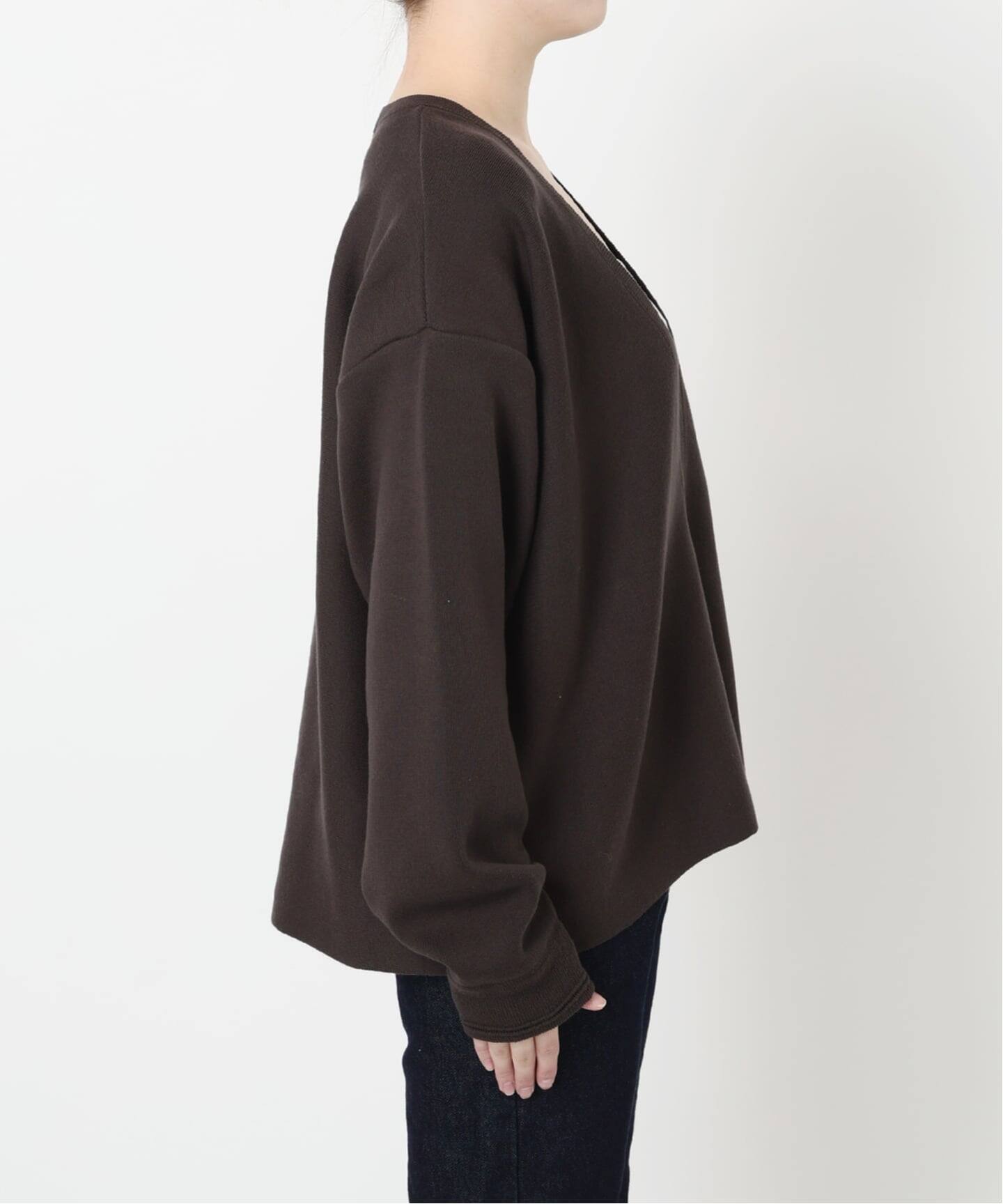 スムースオーバーVネックニット（ニット／セーター）｜SLOBE