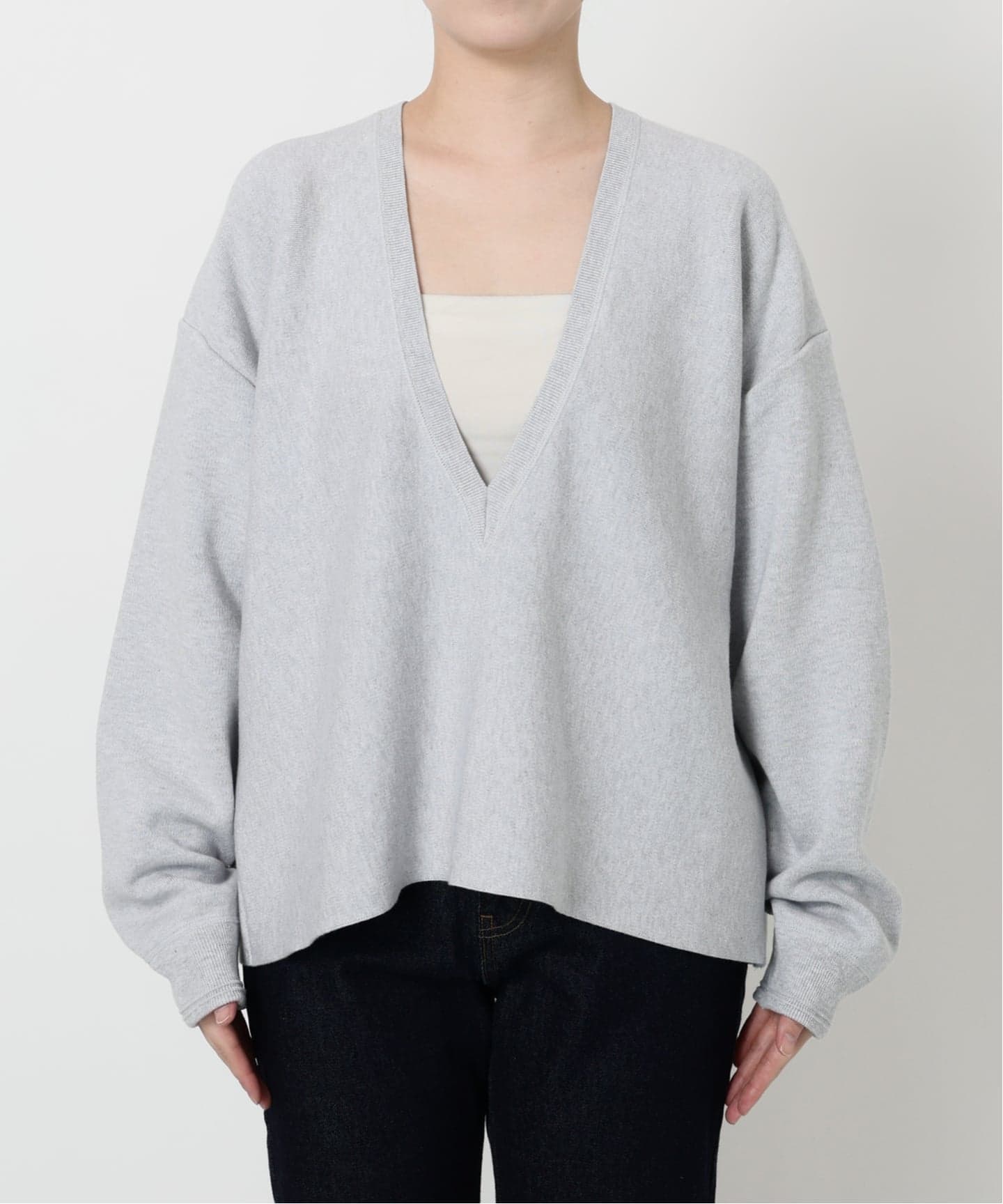 tomi 　SLOBE IENA スムースオーバーVネックニット スムースオーバーVネックニット（ニット／セーター）｜SLOBE