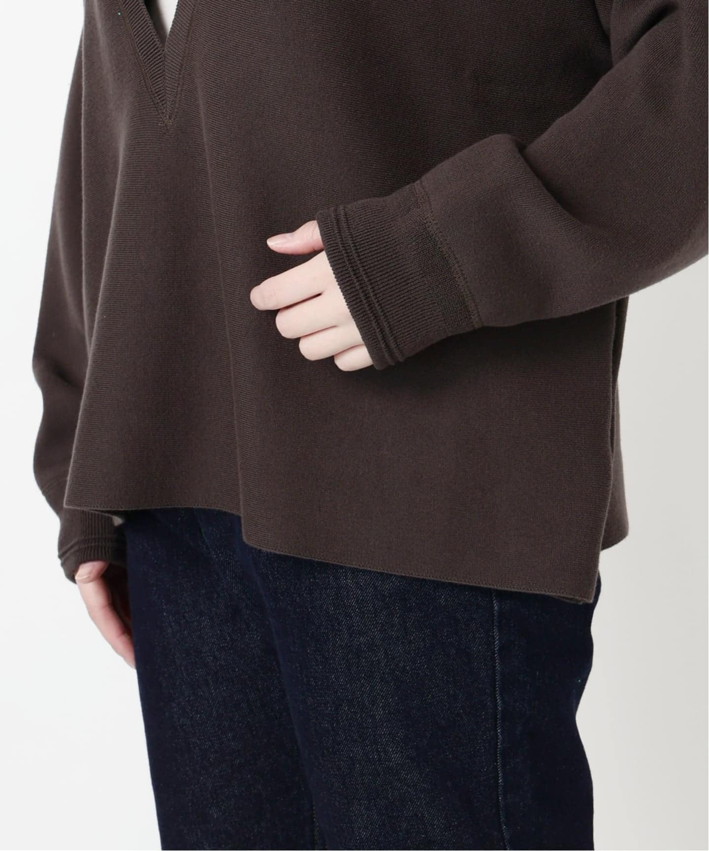 スムースオーバーVネックニット（ニット／セーター）｜SLOBE IENA