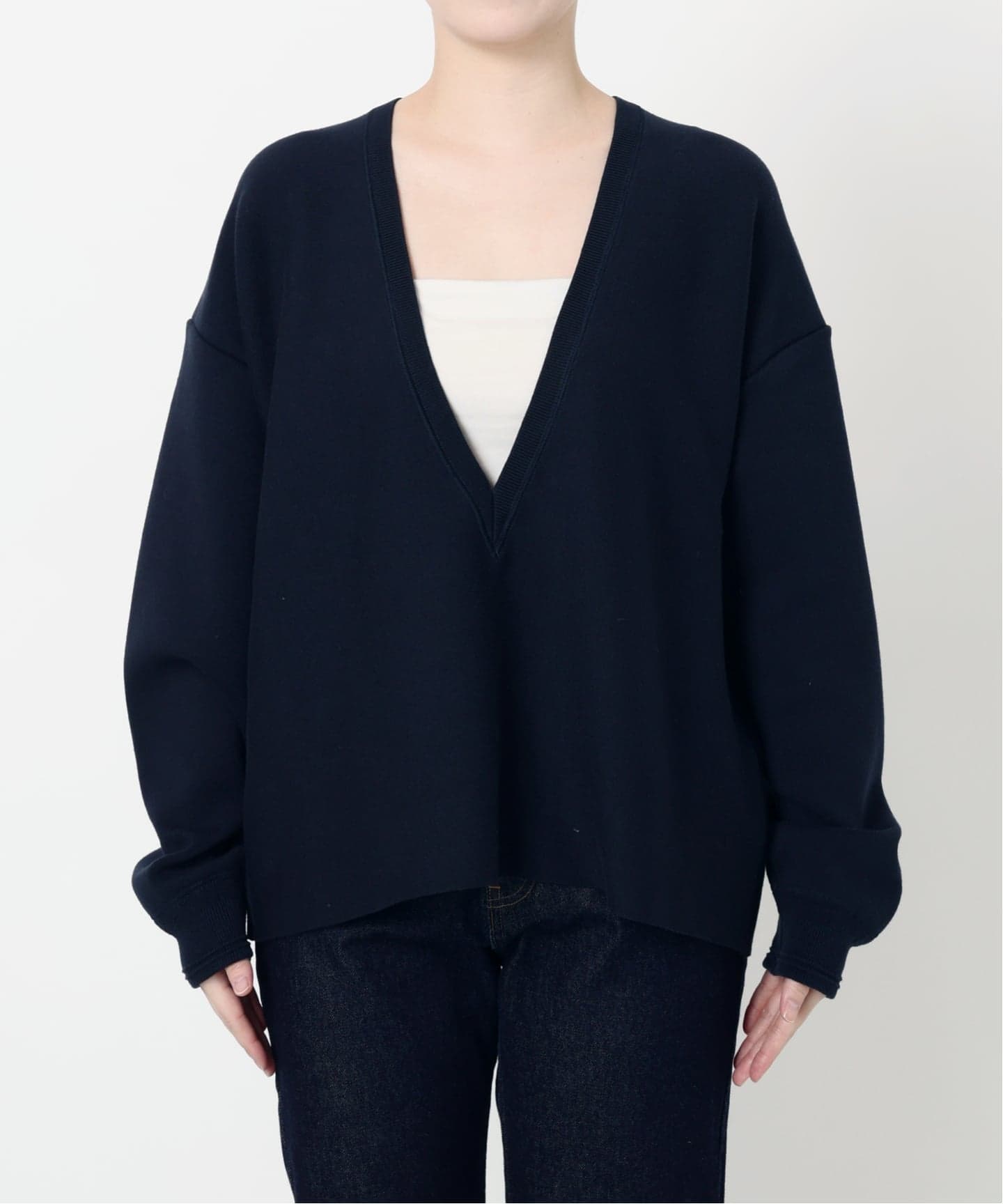 tomi 　SLOBE IENA スムースオーバーVネックニット スムースオーバーVネックニット（ニット／セーター）｜SLOBE IENA