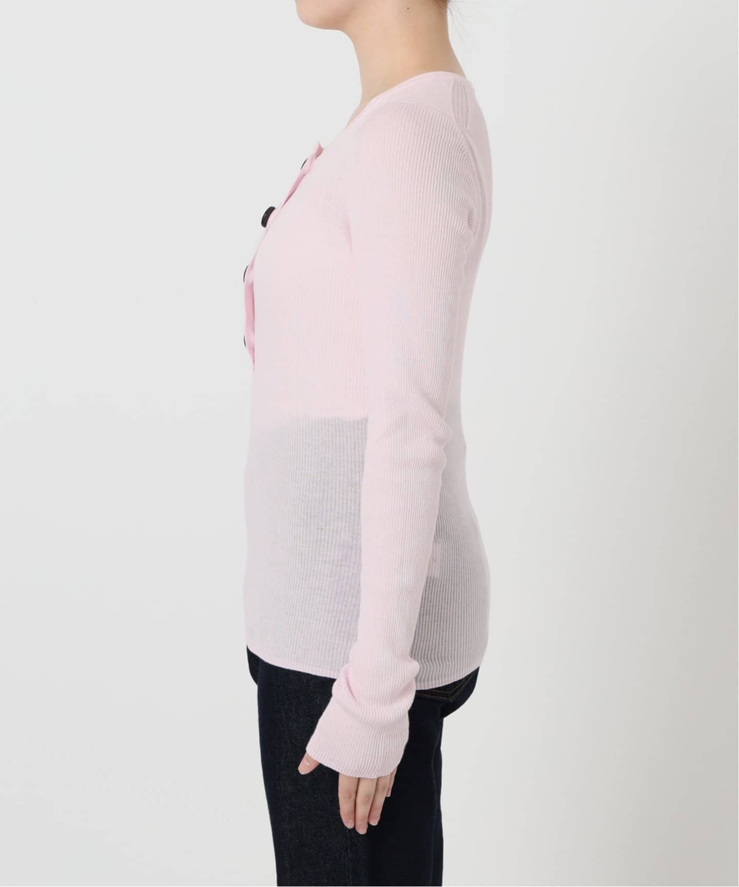 SLOBE IENA　ニット　ピンク ¥11,000税込 セットアップ対応可/追加予約》ウォッシャブルスムース クルー