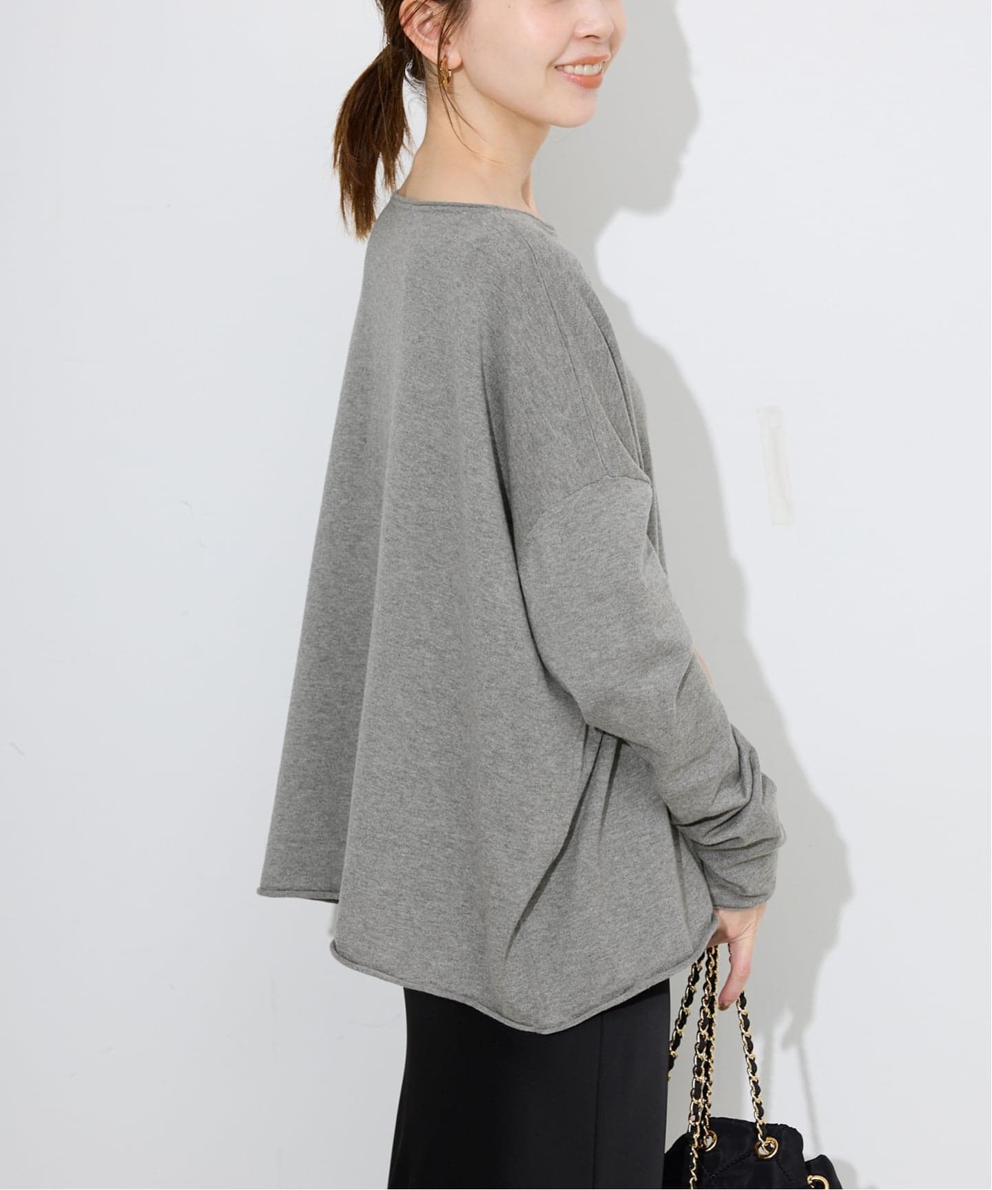 SLOBE IENA コットンヤク ニットプルオーバー SLOBE IENA（スローブイエナ）の「コットンヤク ニットプル