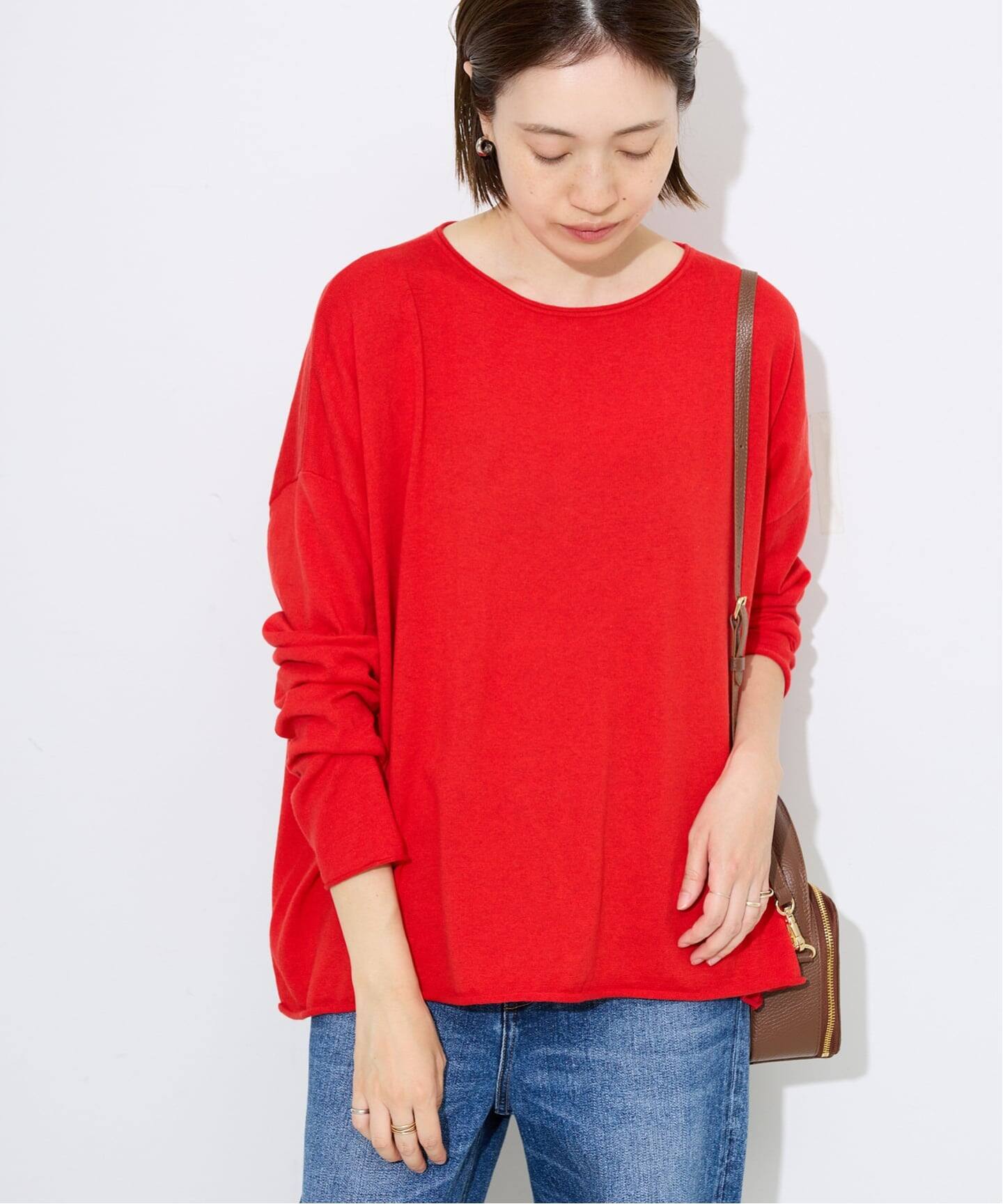 SLOBE IENAコットンヤクニットプルオーバー 追加予約》コットンヤクニットプルオーバー（ニット／セーター
