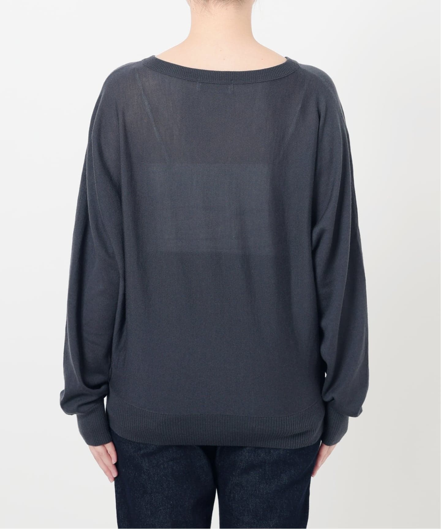 美品 23AW SLOBE IENA スローブイエナ ファインウールVネックプルオーバー ニット セーター 23080912217040 ネイビー レディース 古着 中古 予約》ウォッシャブルドルマンVネックプルオーバー（ニット
