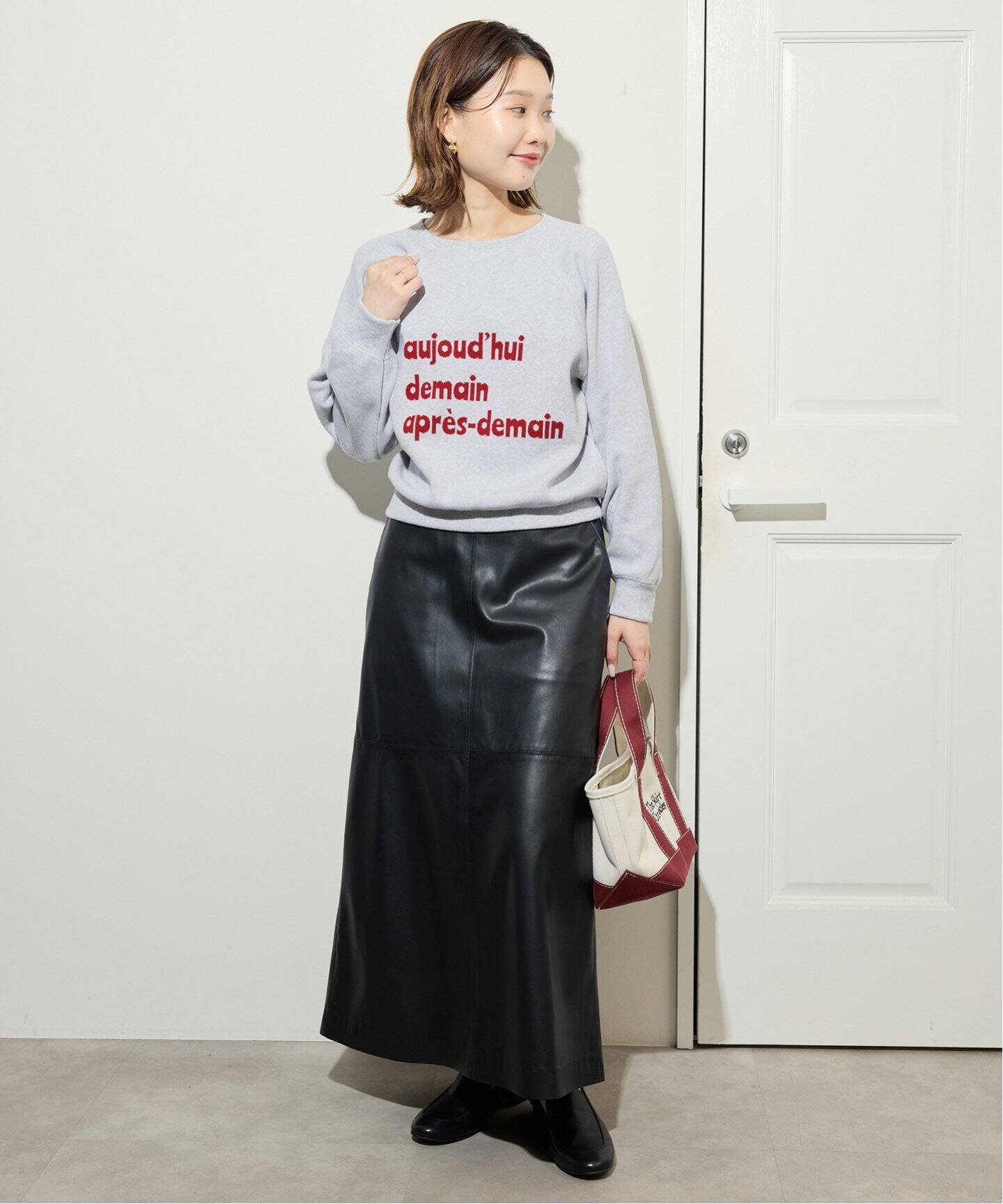 スムースオーバーロゴニット（ニット／セーター）｜SLOBE IENA