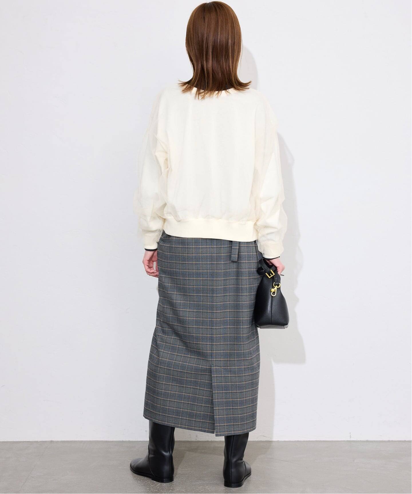 2WAYチュールコンビニットカーディガン（カーディガン）｜SLOBE IENA