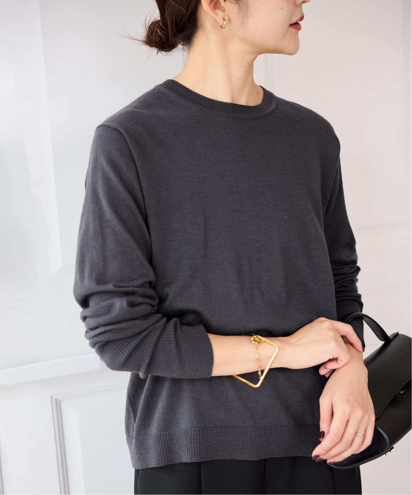 追加》ウォッシャブルプレーンニット（ニット／セーター）｜SLOBE IENA